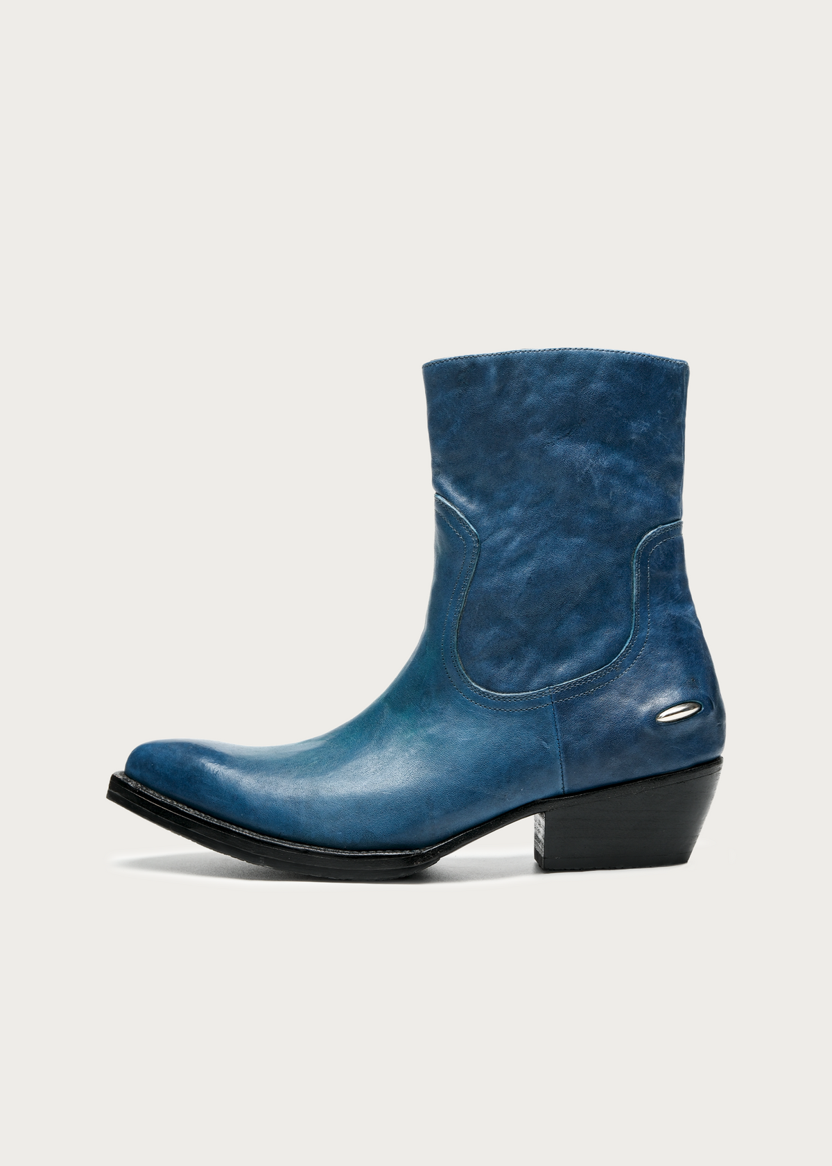 Ashen II Leather Boots Blue
