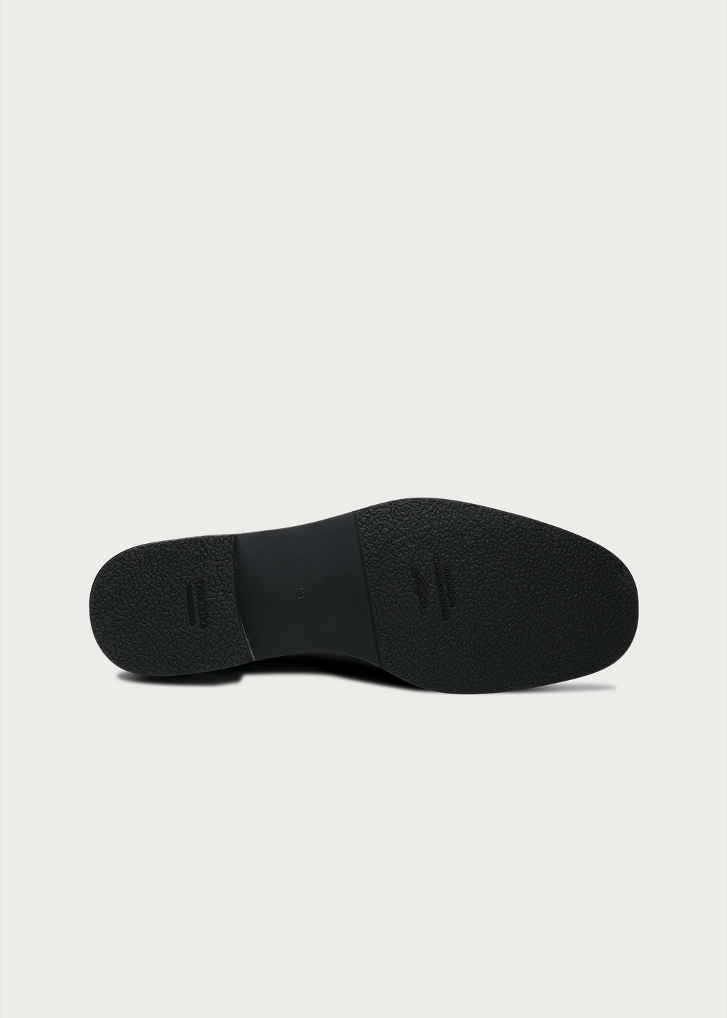 Varen Tumbled Waxed Leather Derby Shoes Black