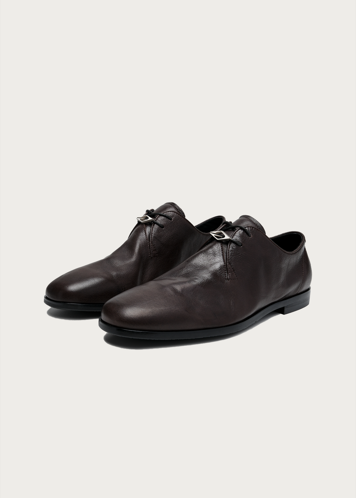 Varen Tumbled Waxed Leather Derby Shoes