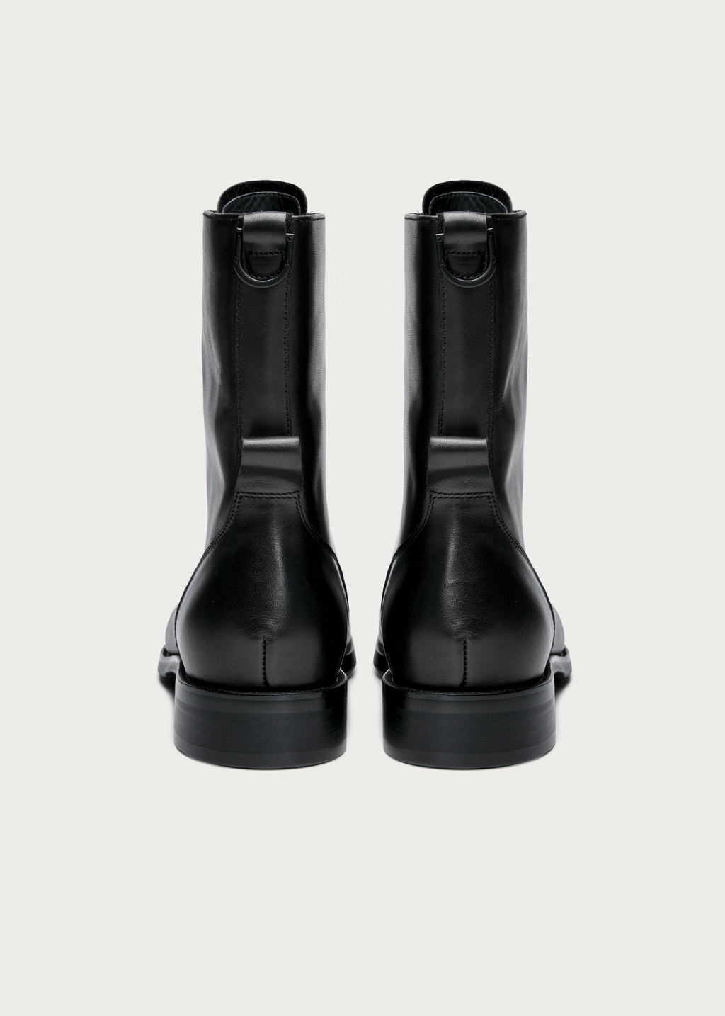 Varek Contrast-Toe Leather Lace-Up Boots