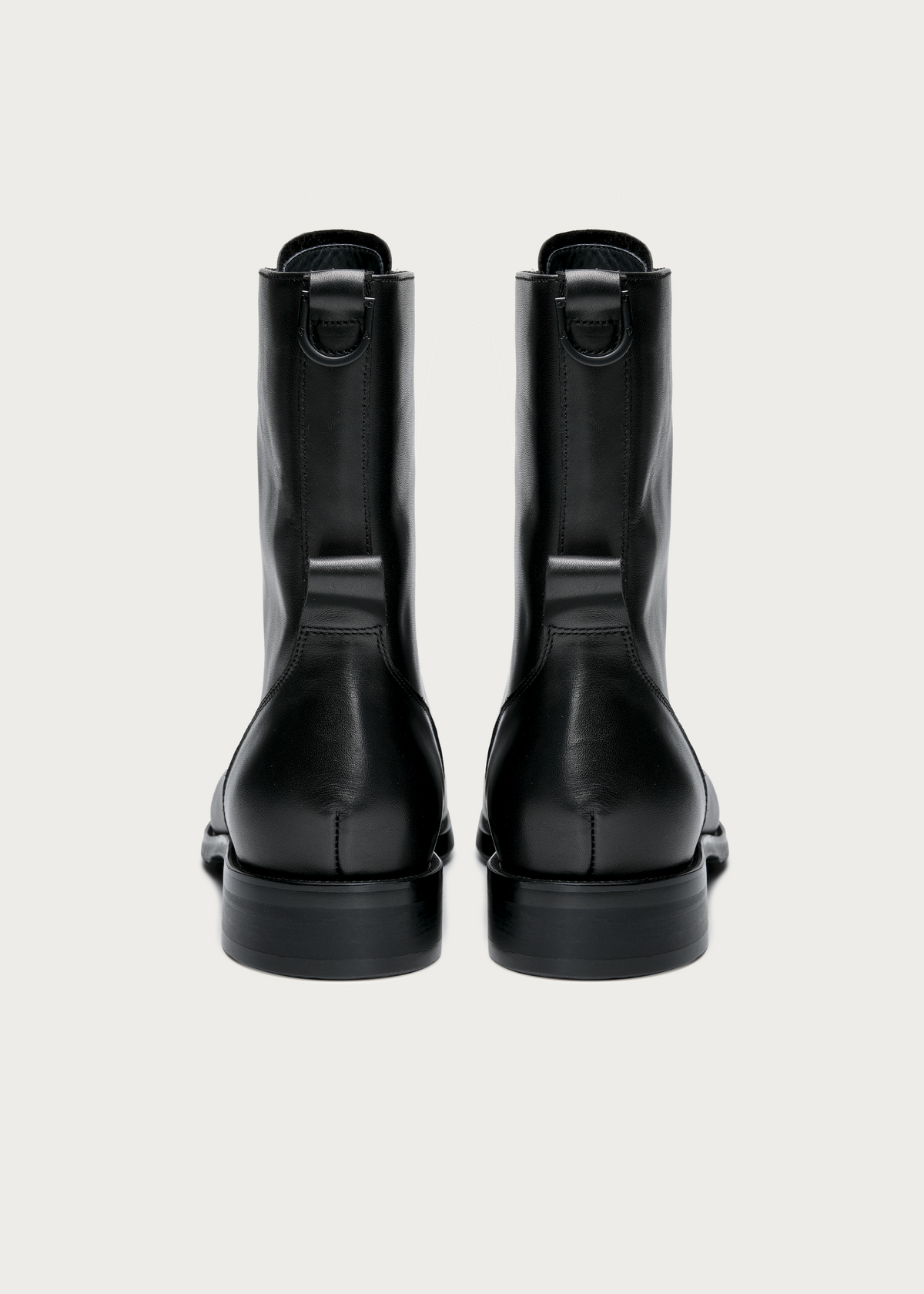 Varek Contrast-Toe Leather Lace-Up Boots