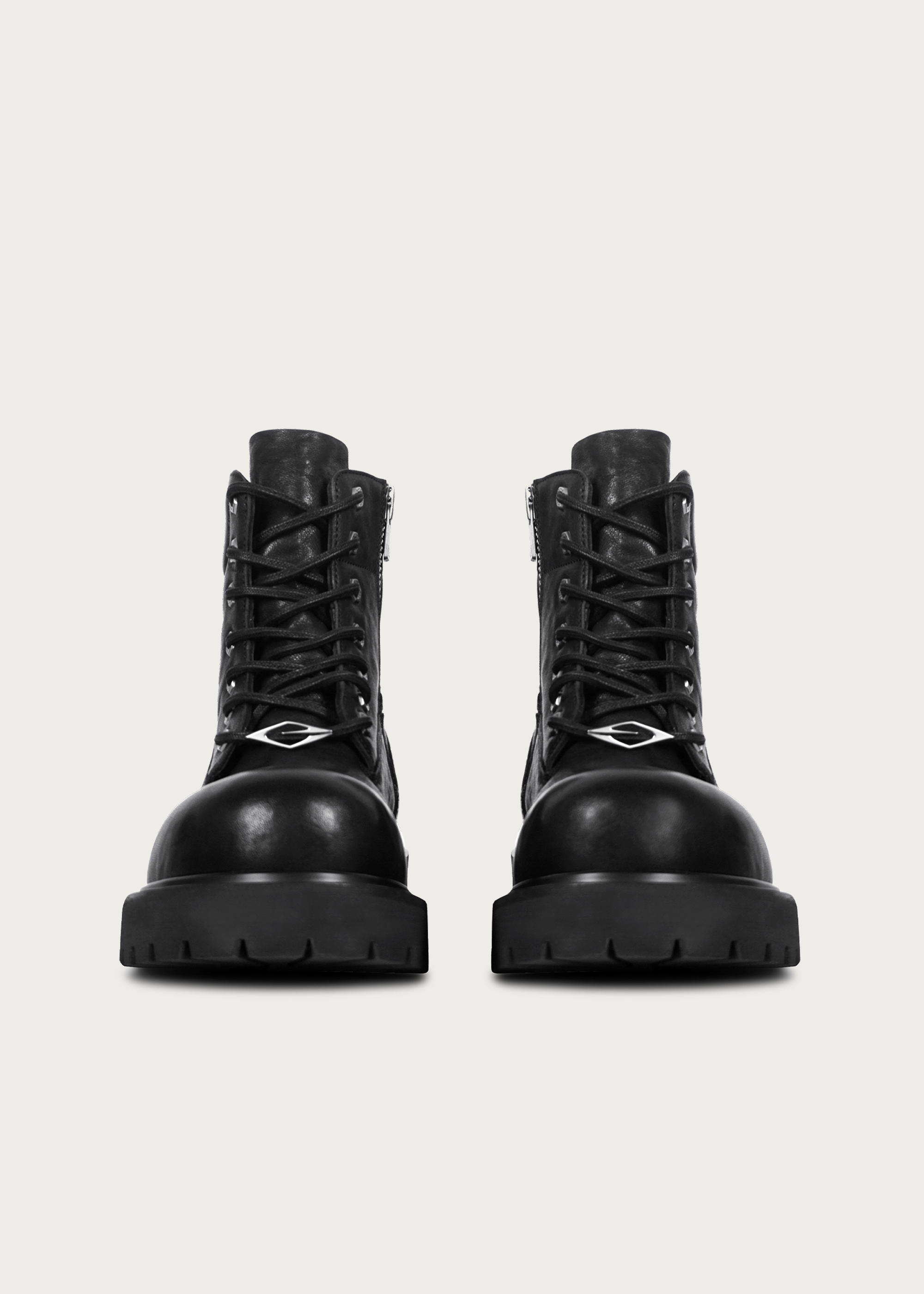 Workwear horsehide boots Black