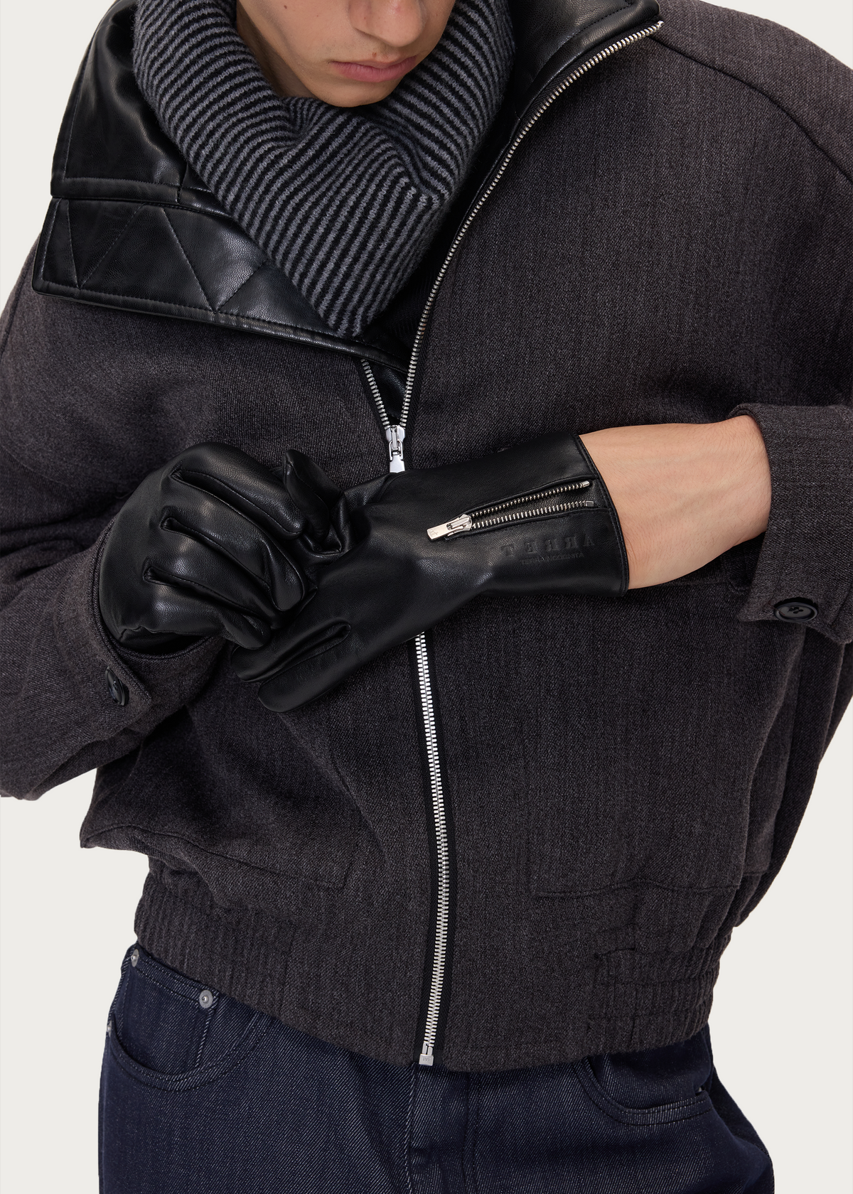 Sheepskin Zip Gloves
