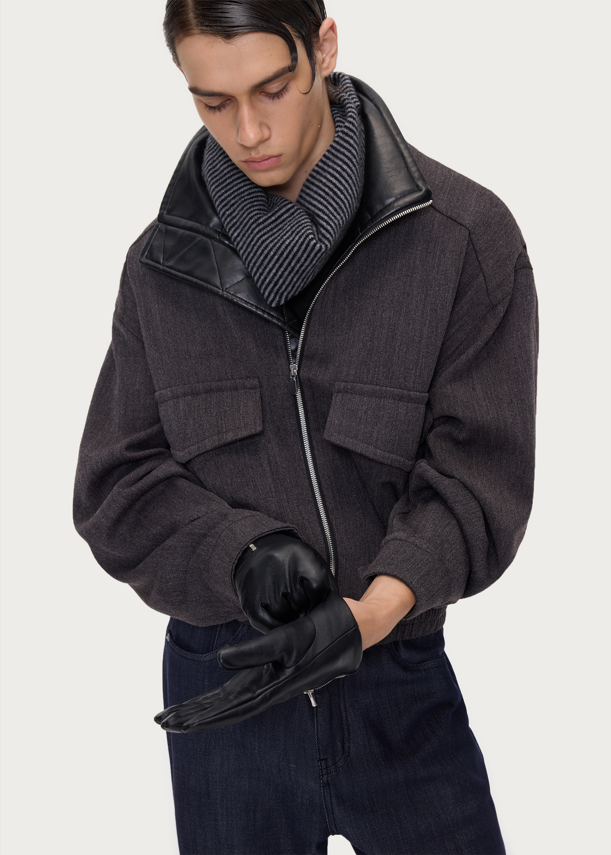 Sheepskin Zip Gloves