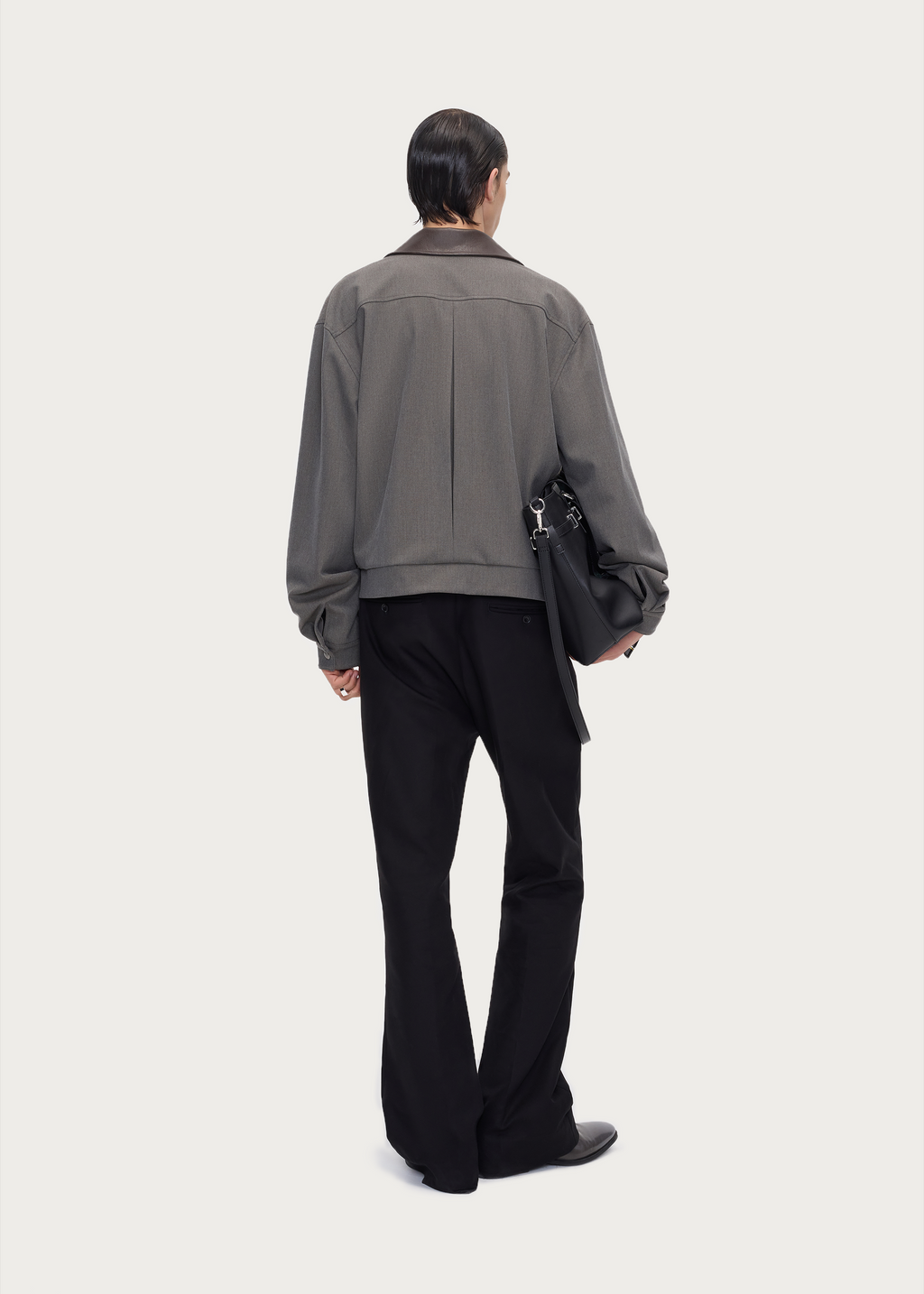 Vintage Contrast-Collar Jacket