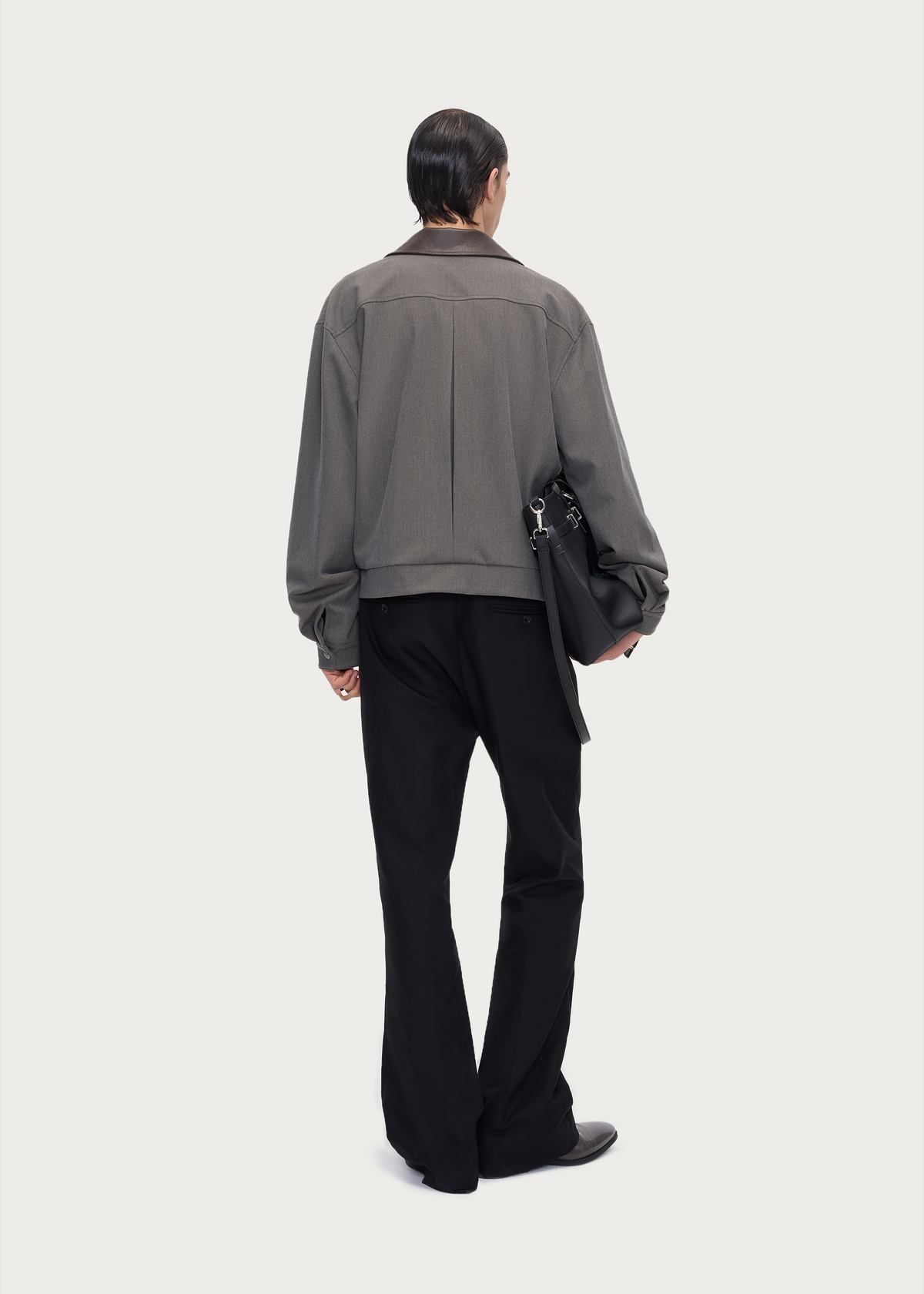 Vintage Contrast-Collar Jacket