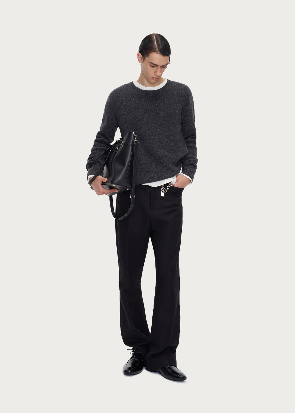 Flared Cotton Trousers