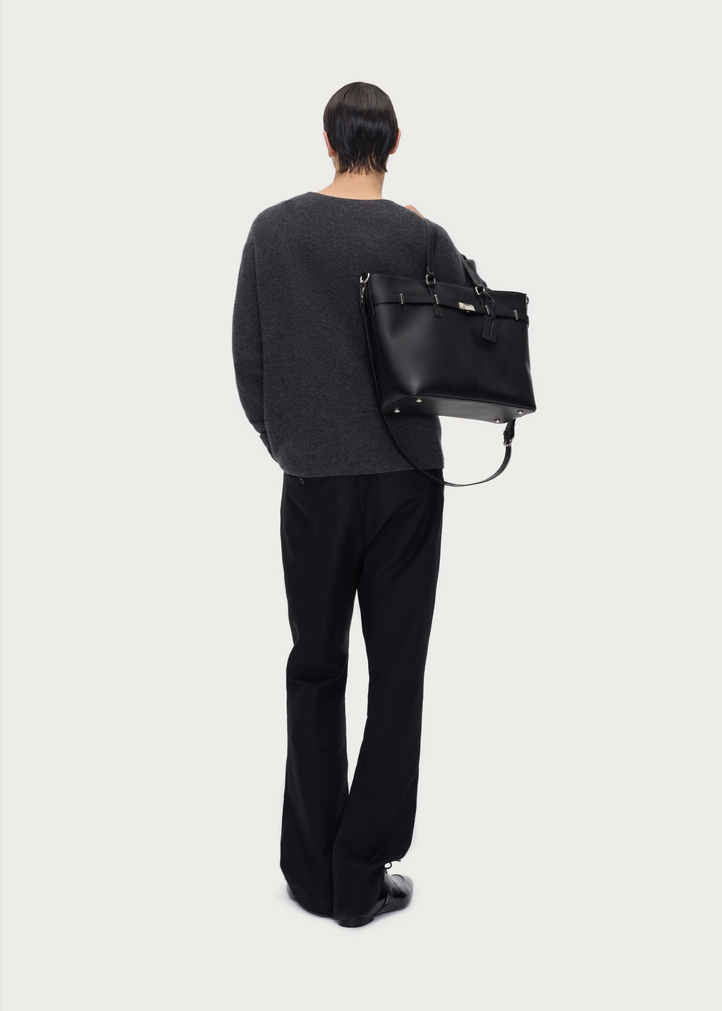 Flared Cotton Trousers