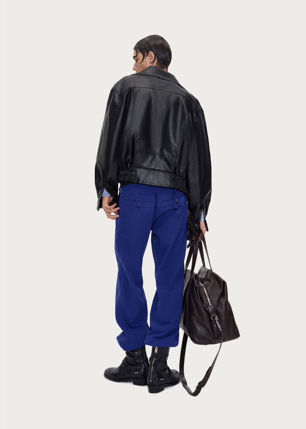 Vintage Waist-Defined Jacket Black