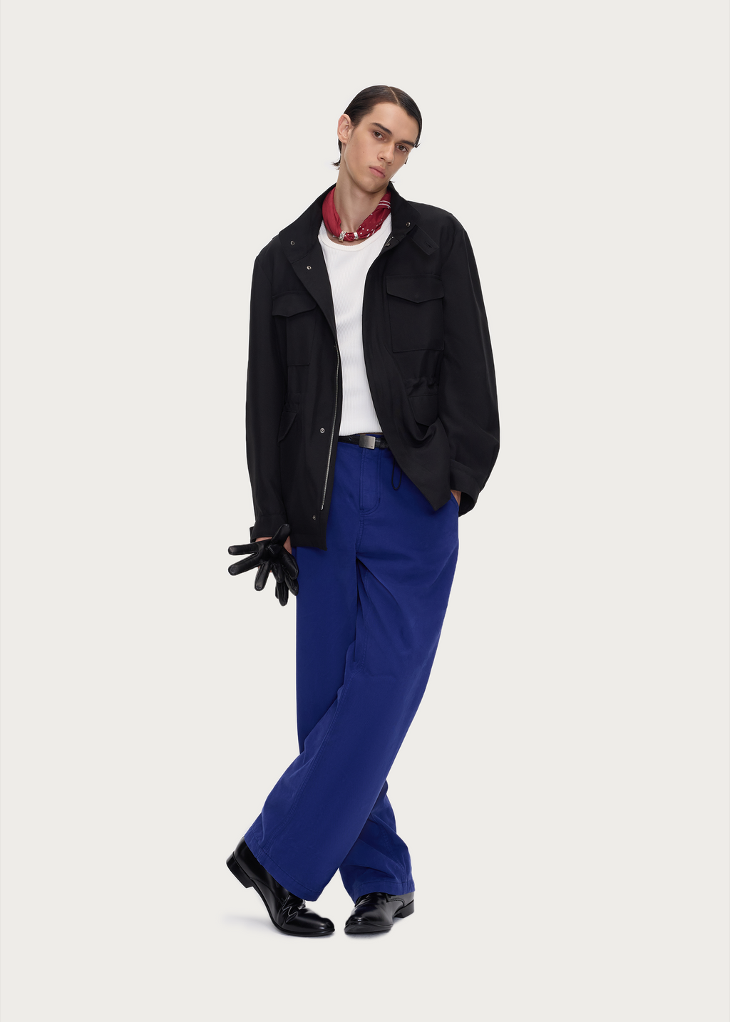 Multi-Pocket Stand-Collar Jacket