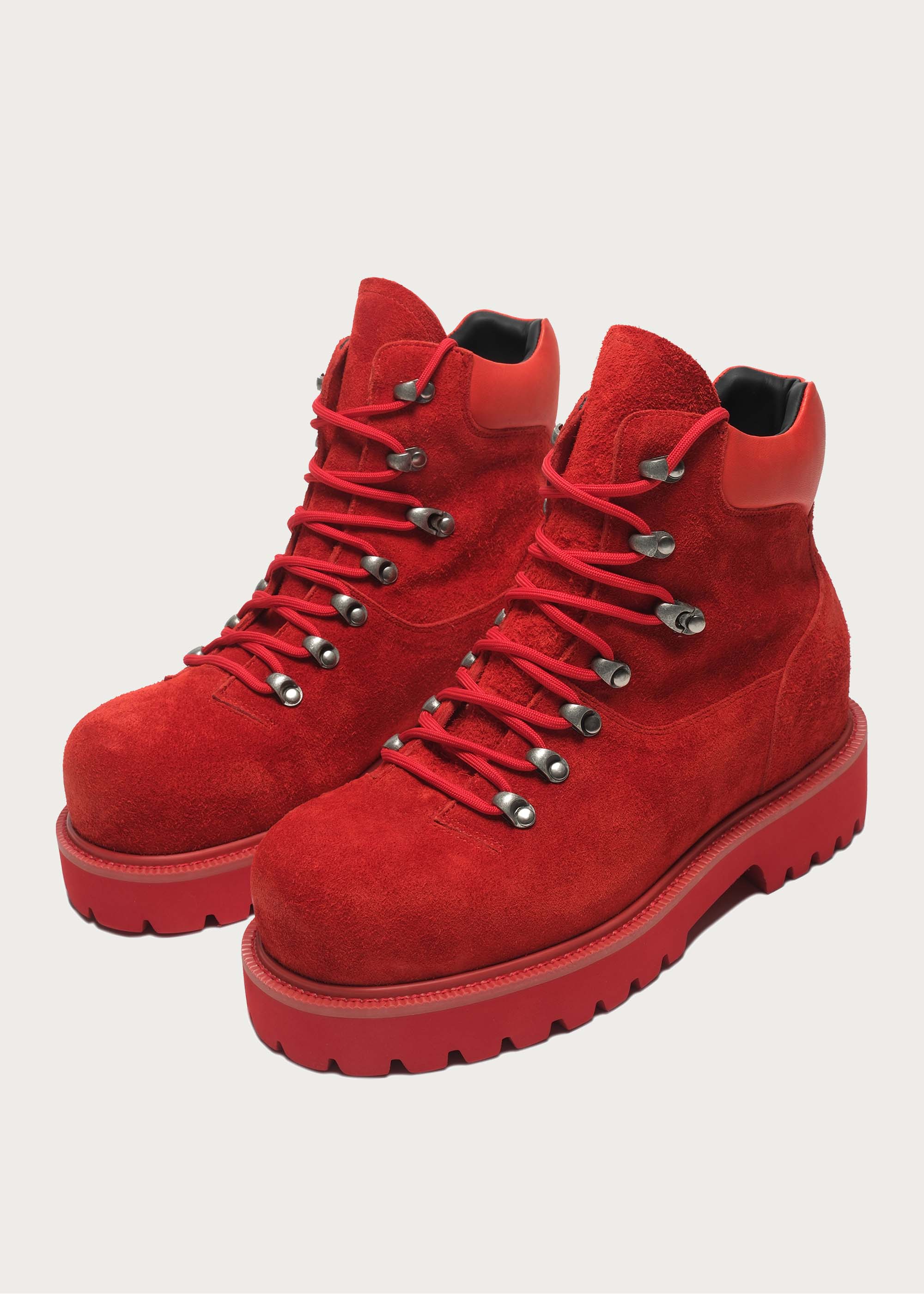 Hiking Work Style Fashion boots Red