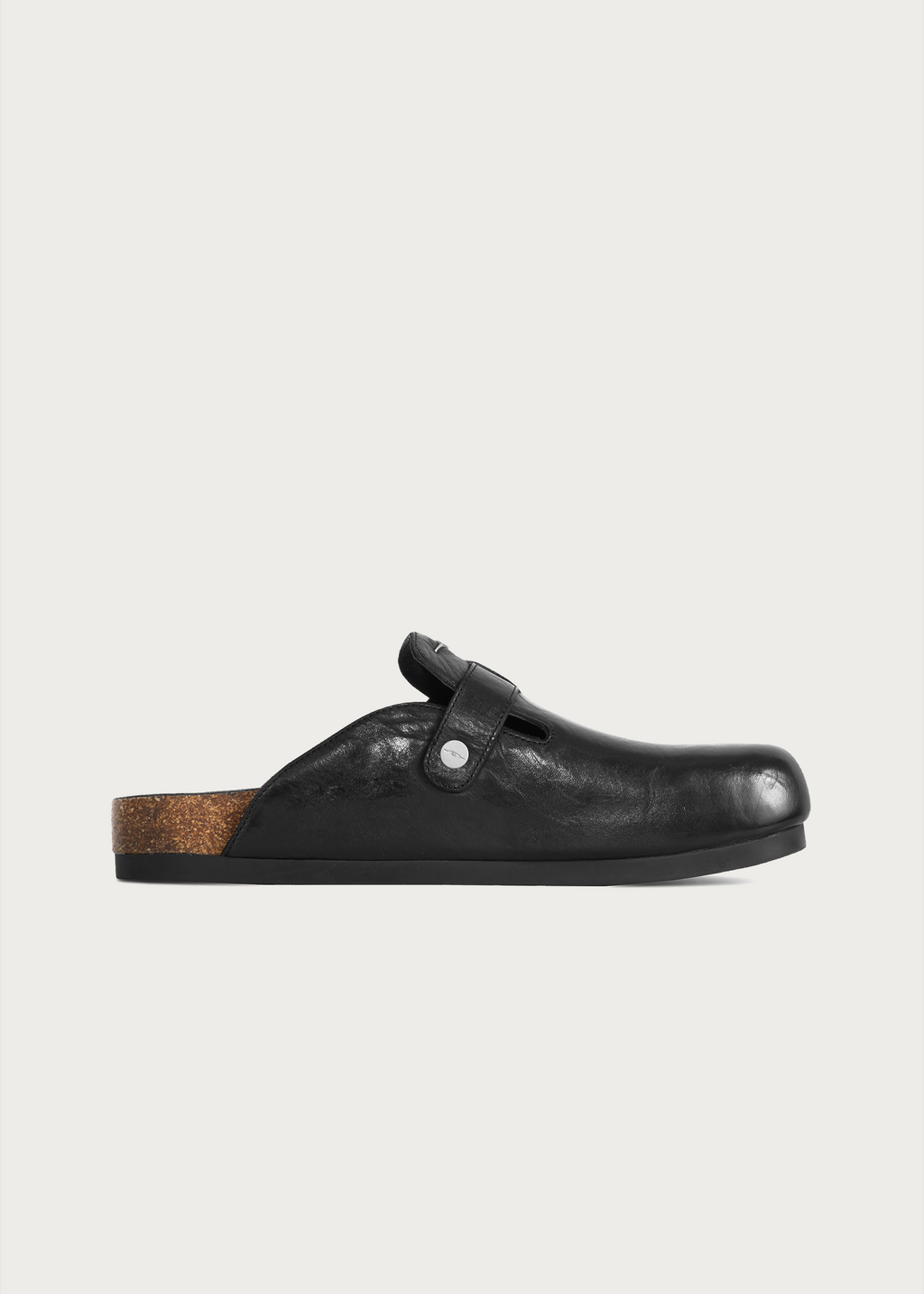 Horsehide Clogs Black