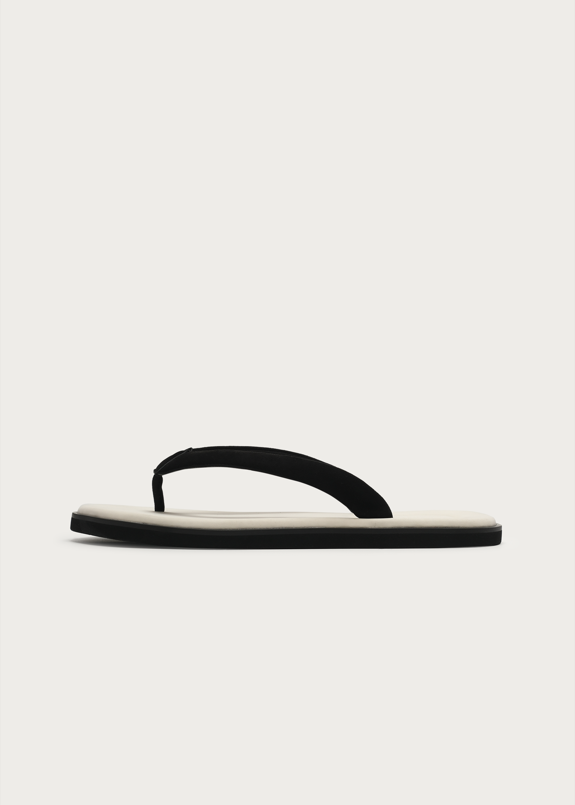 TerraHome Suede Flip-Flops White