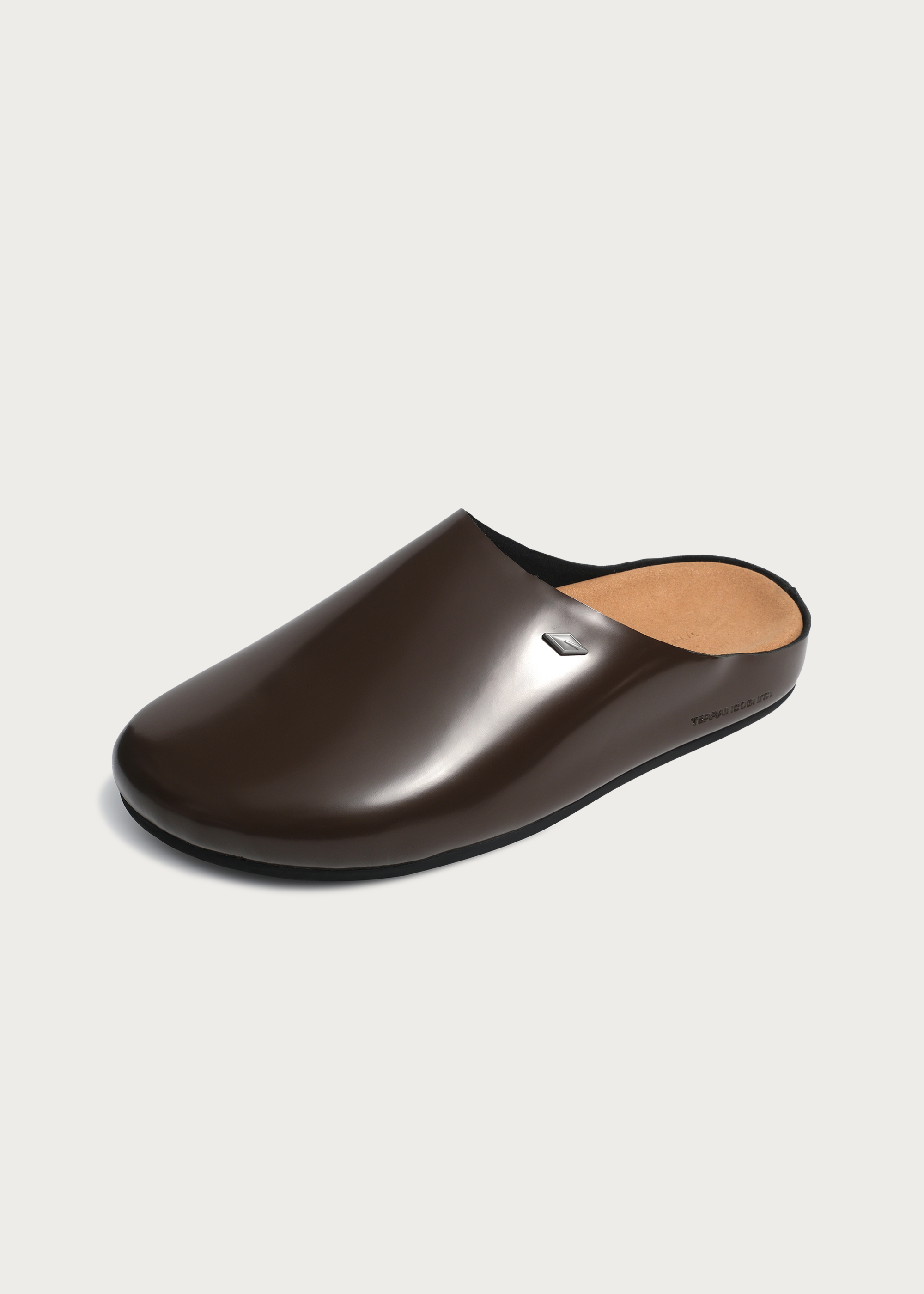 Clogs"Star emblem3.0"Glossy-brown