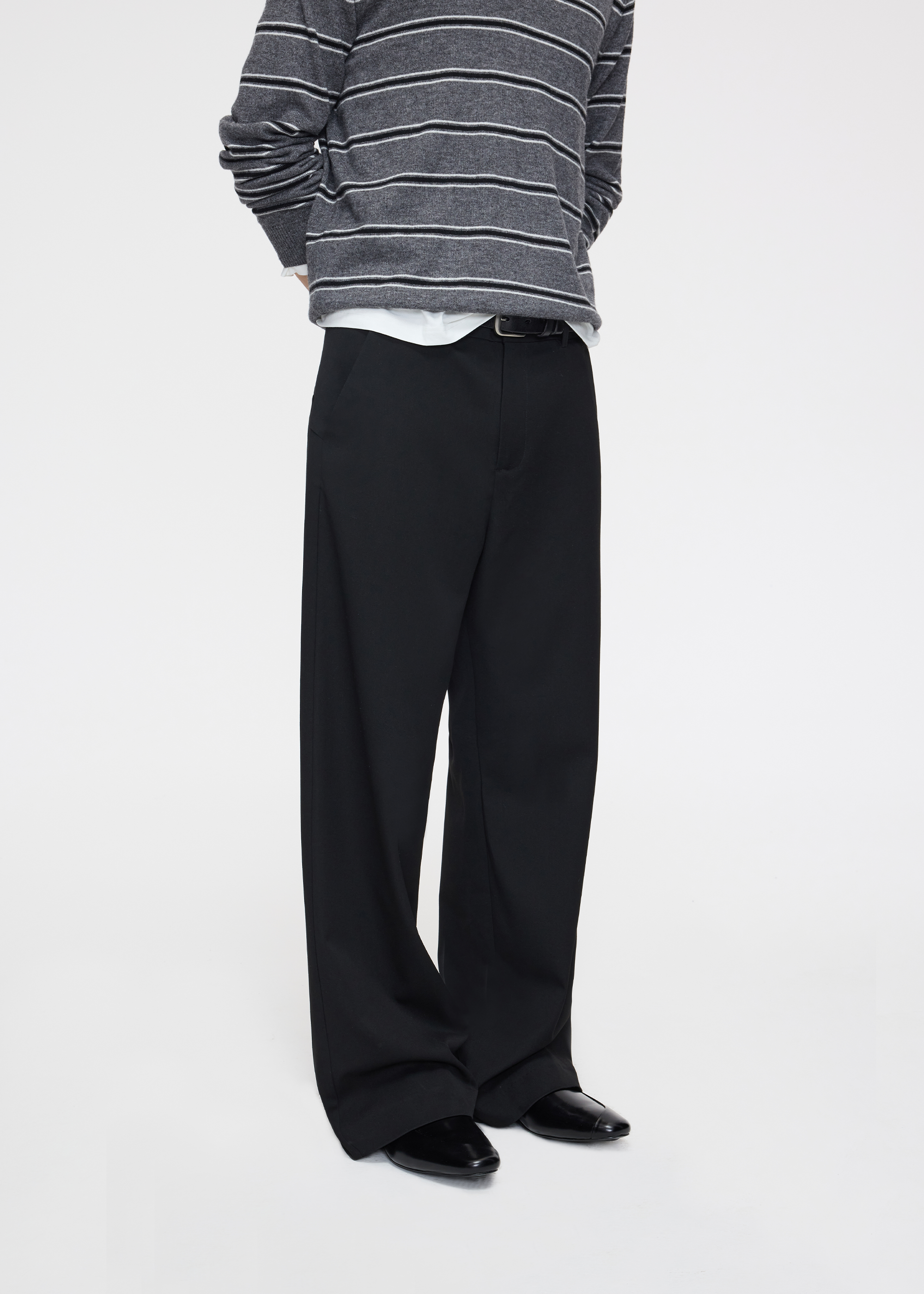 Seam-detail trousers
