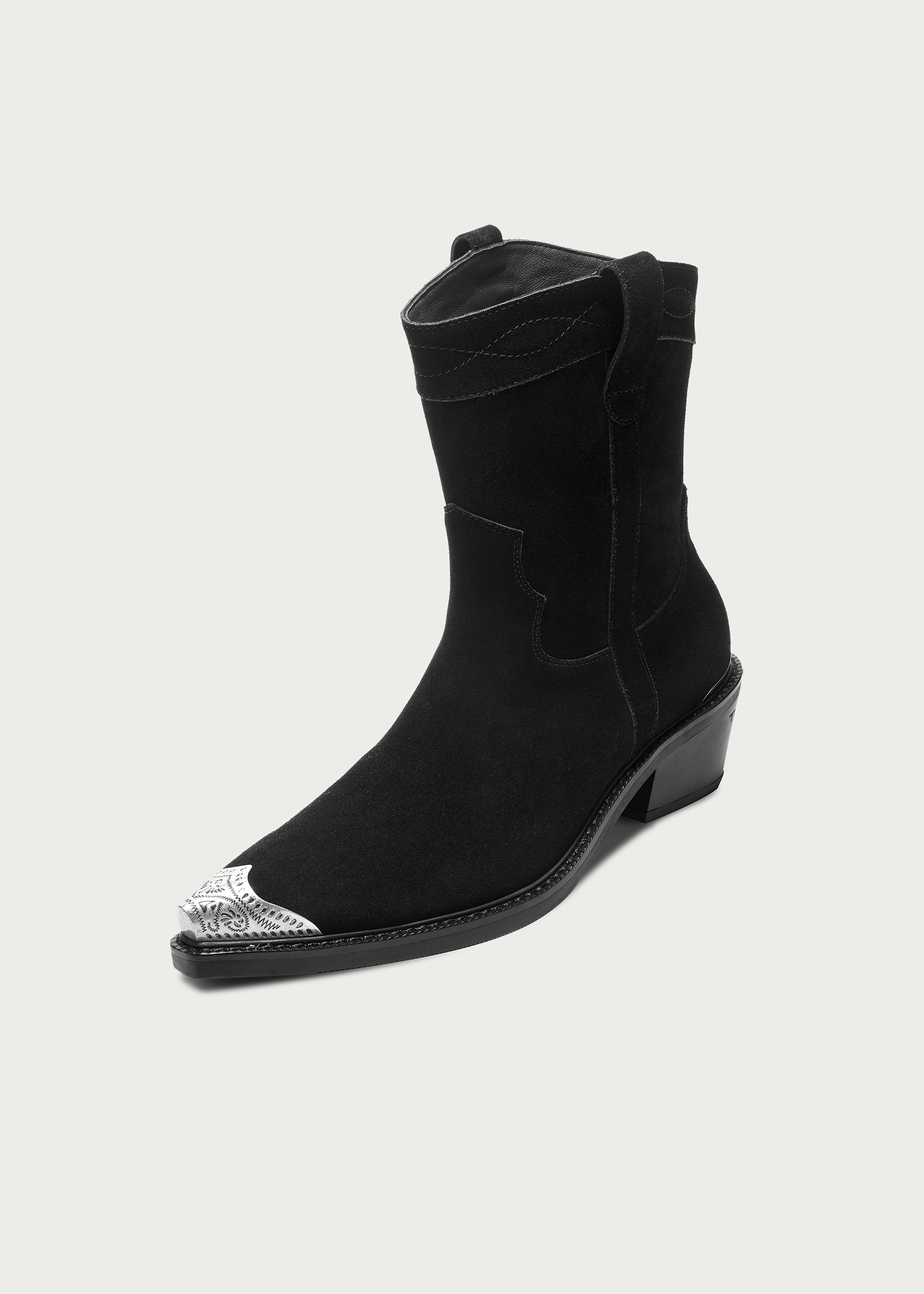 Western Cowboy-Style Ankle Boots