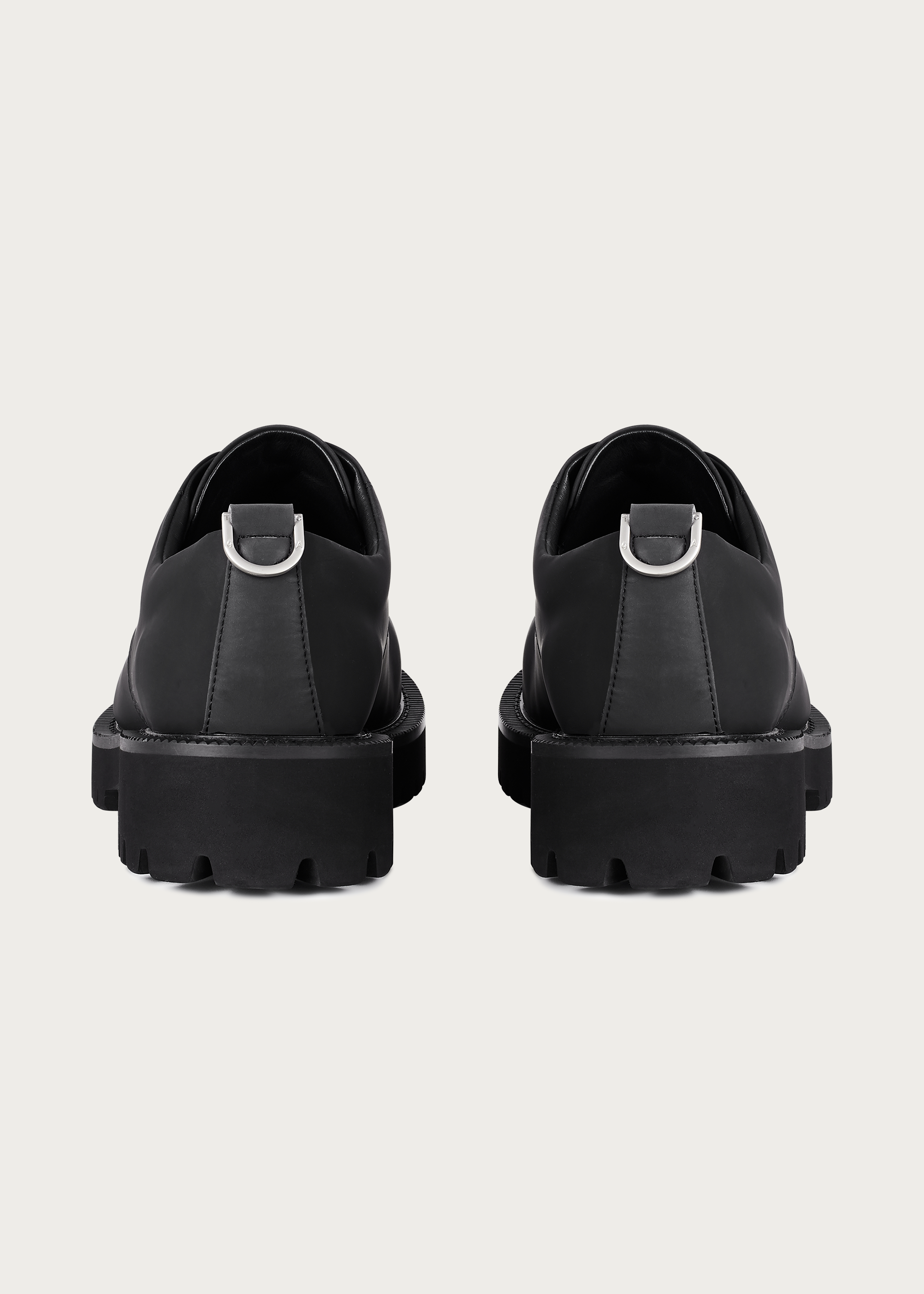 Derby shoes Round-toe Matte black