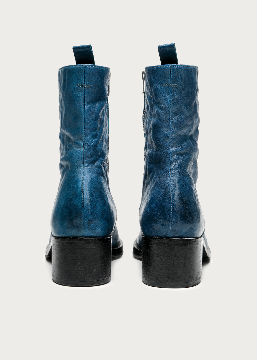 Veyran Horsehide Leather Boots Blue