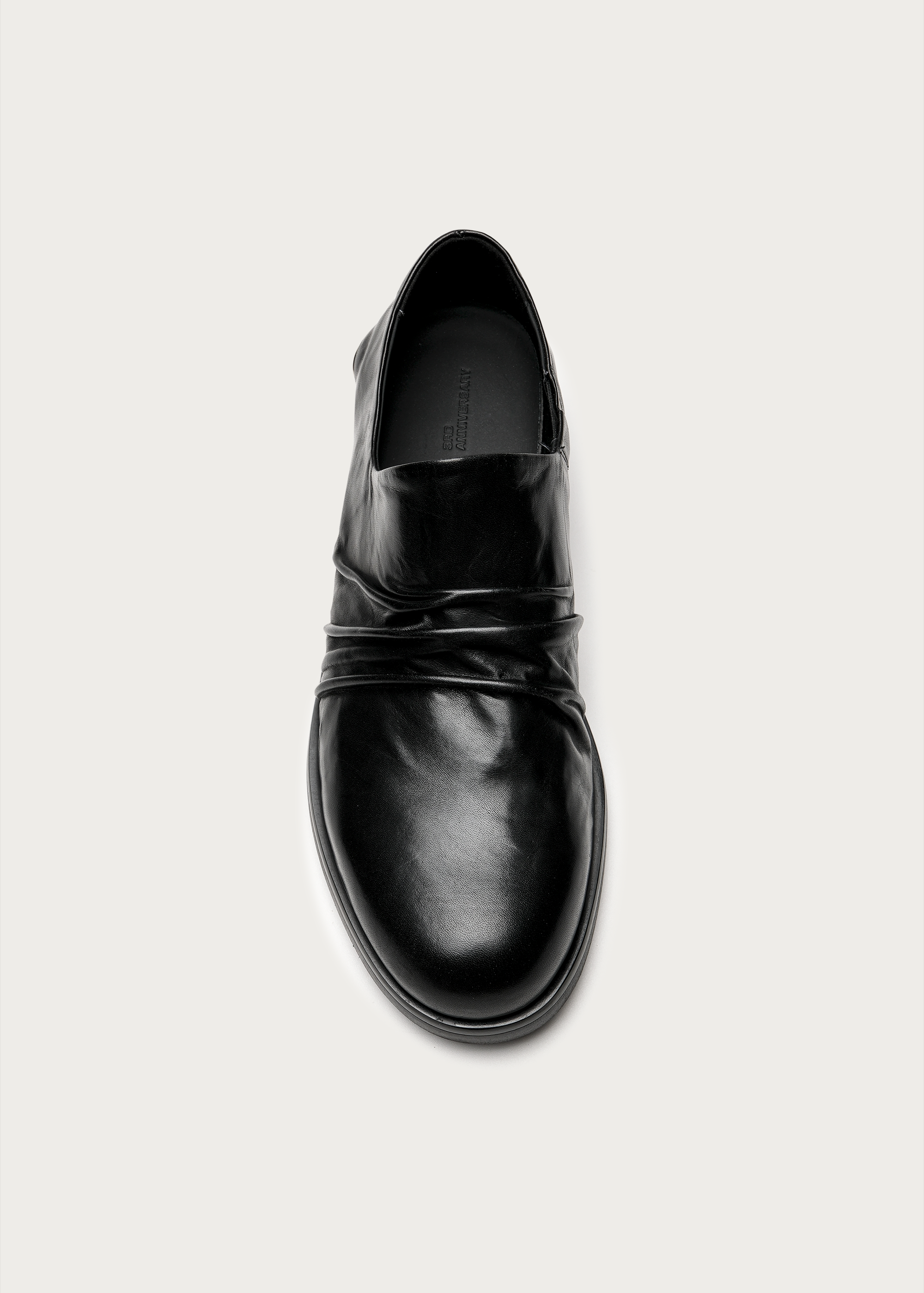 Horsehide Leather Slip-on Derby Shoes