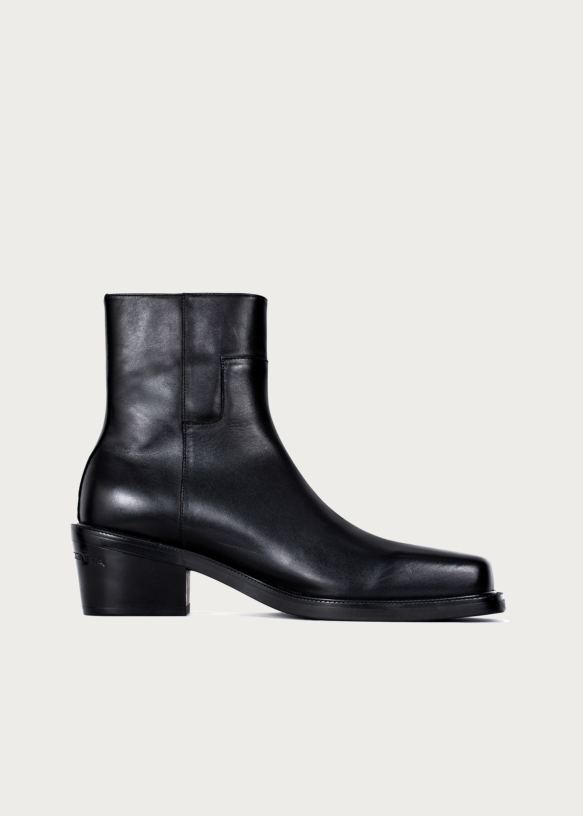 Ankle boots Square-toe Black