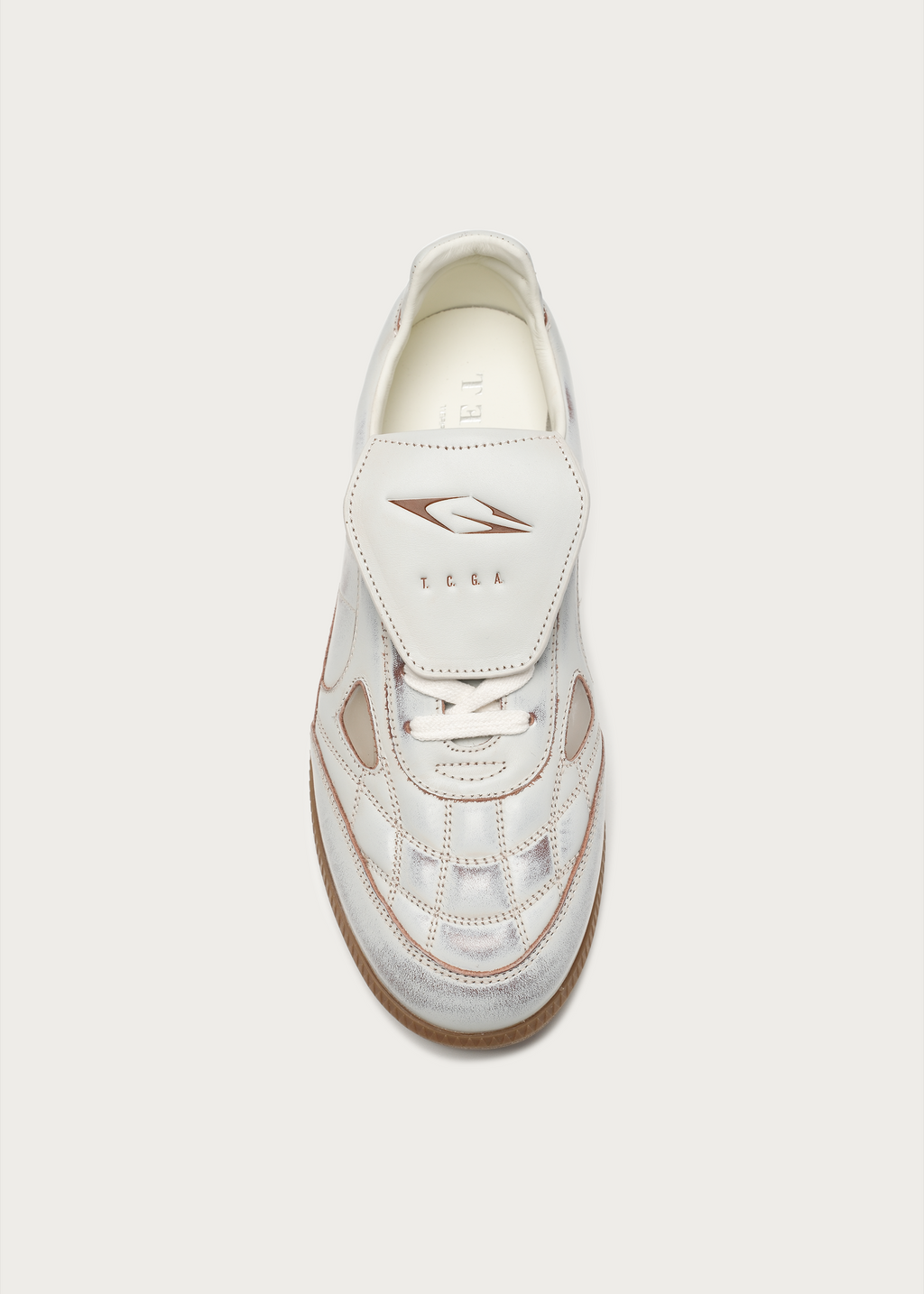 Ramble Sneakers Textured Distressed white