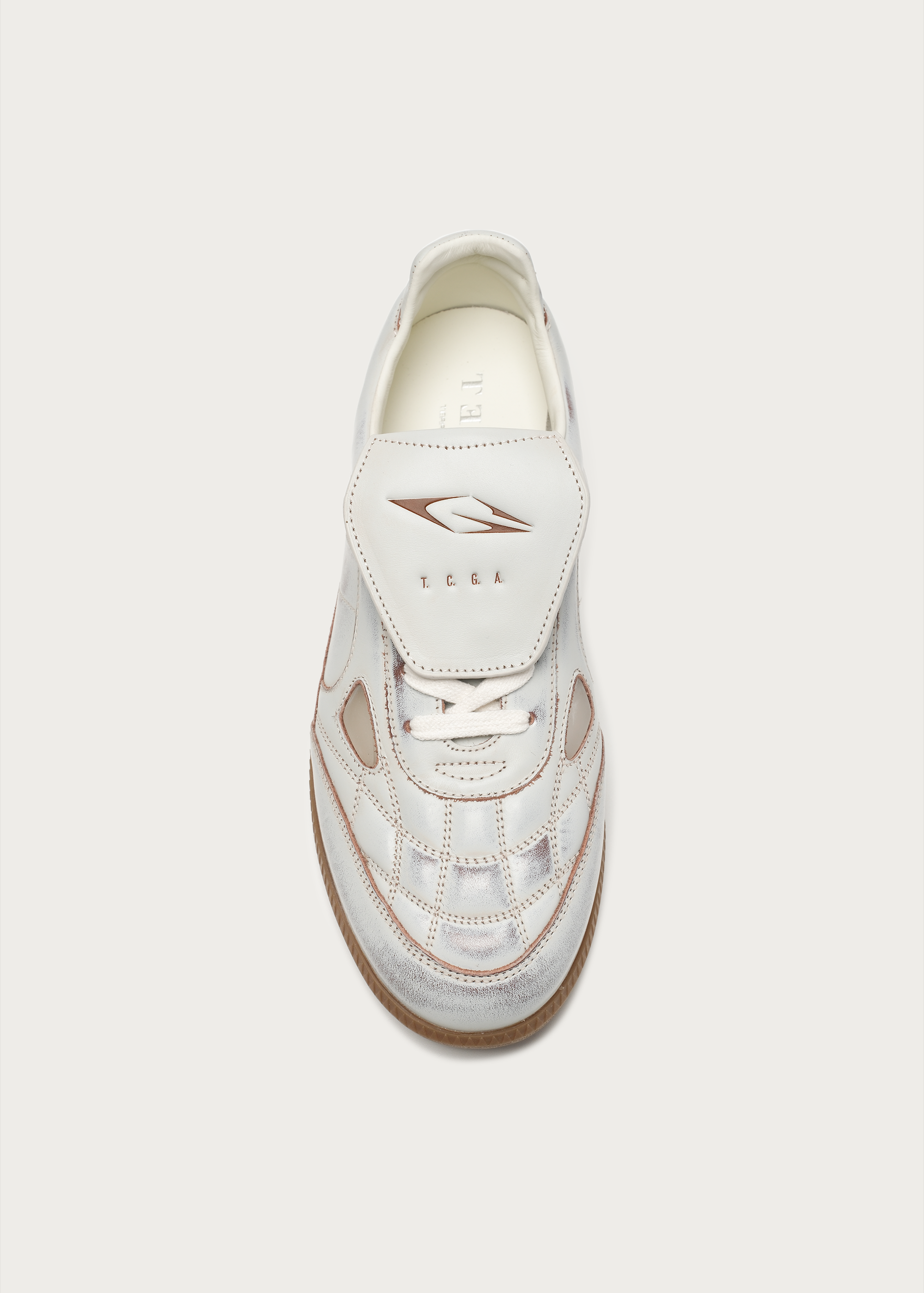 Ramble Sneakers Textured Distressed white