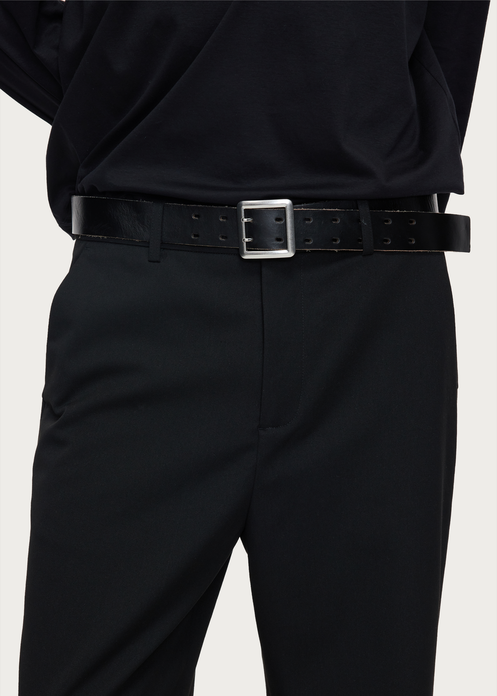 Vegetable-tanned leather belt