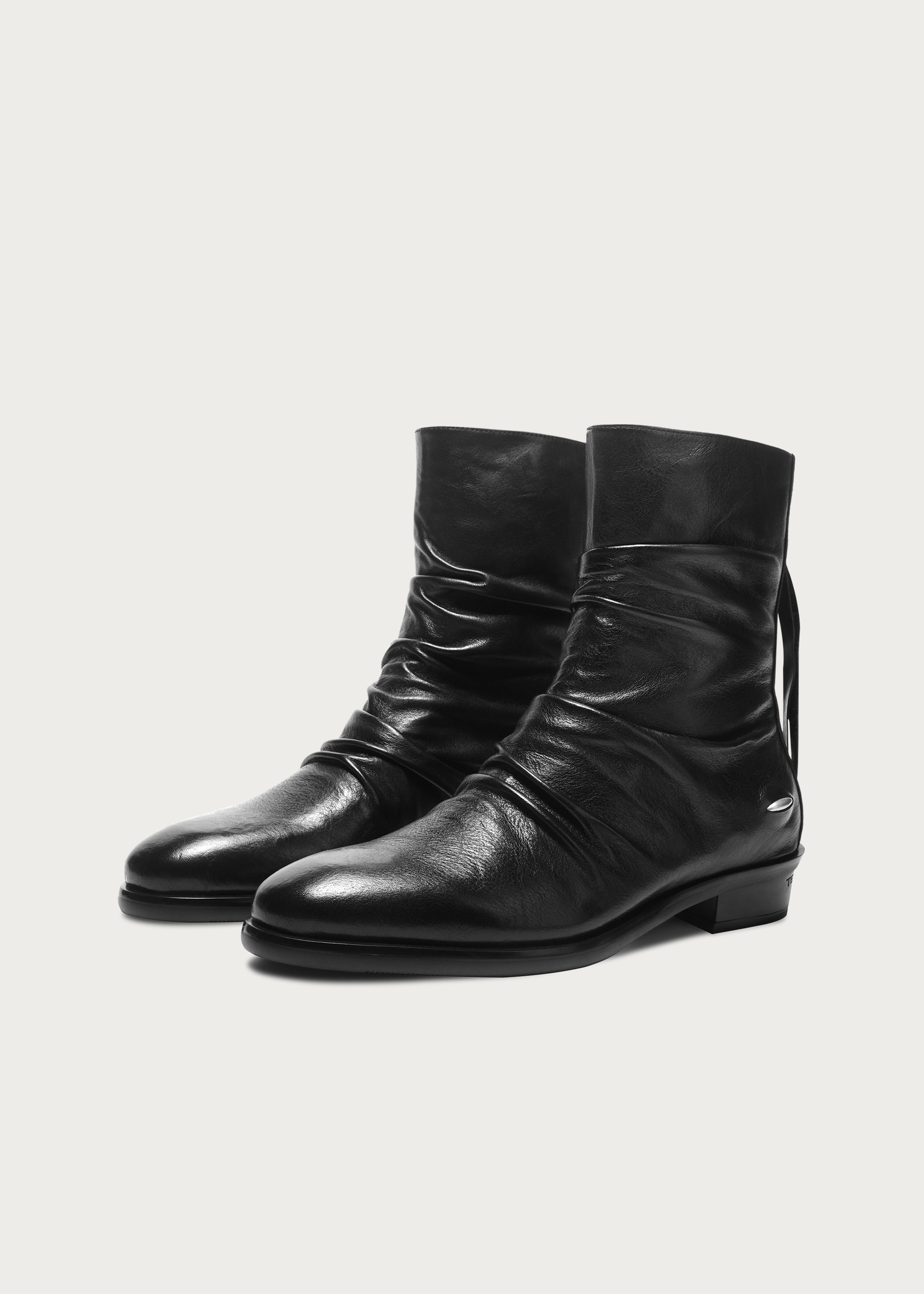 Wrinkle Full-Grain Horsehide Ankle boots