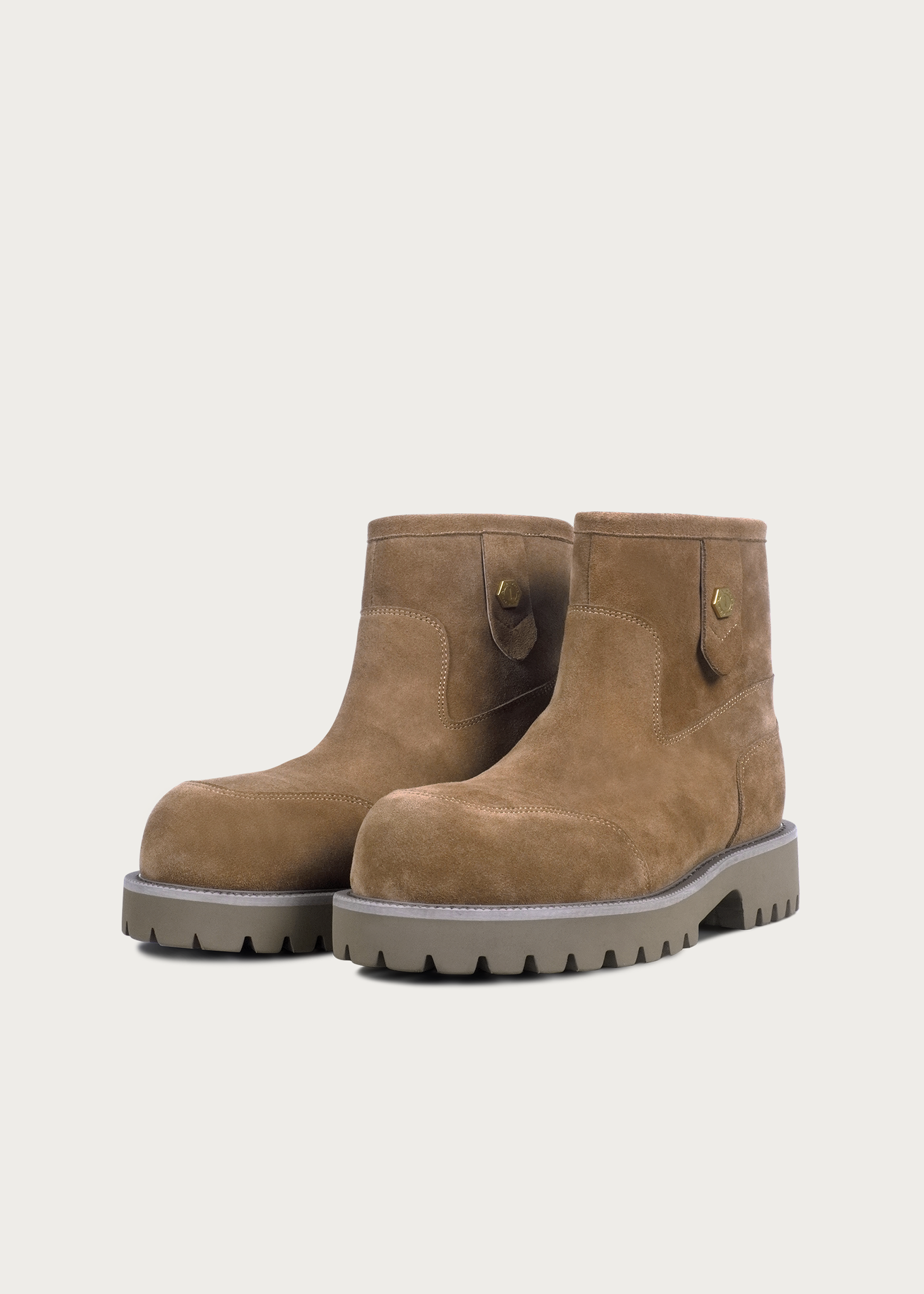 Snow boots Fleece Mid-top Light coffee-brown
