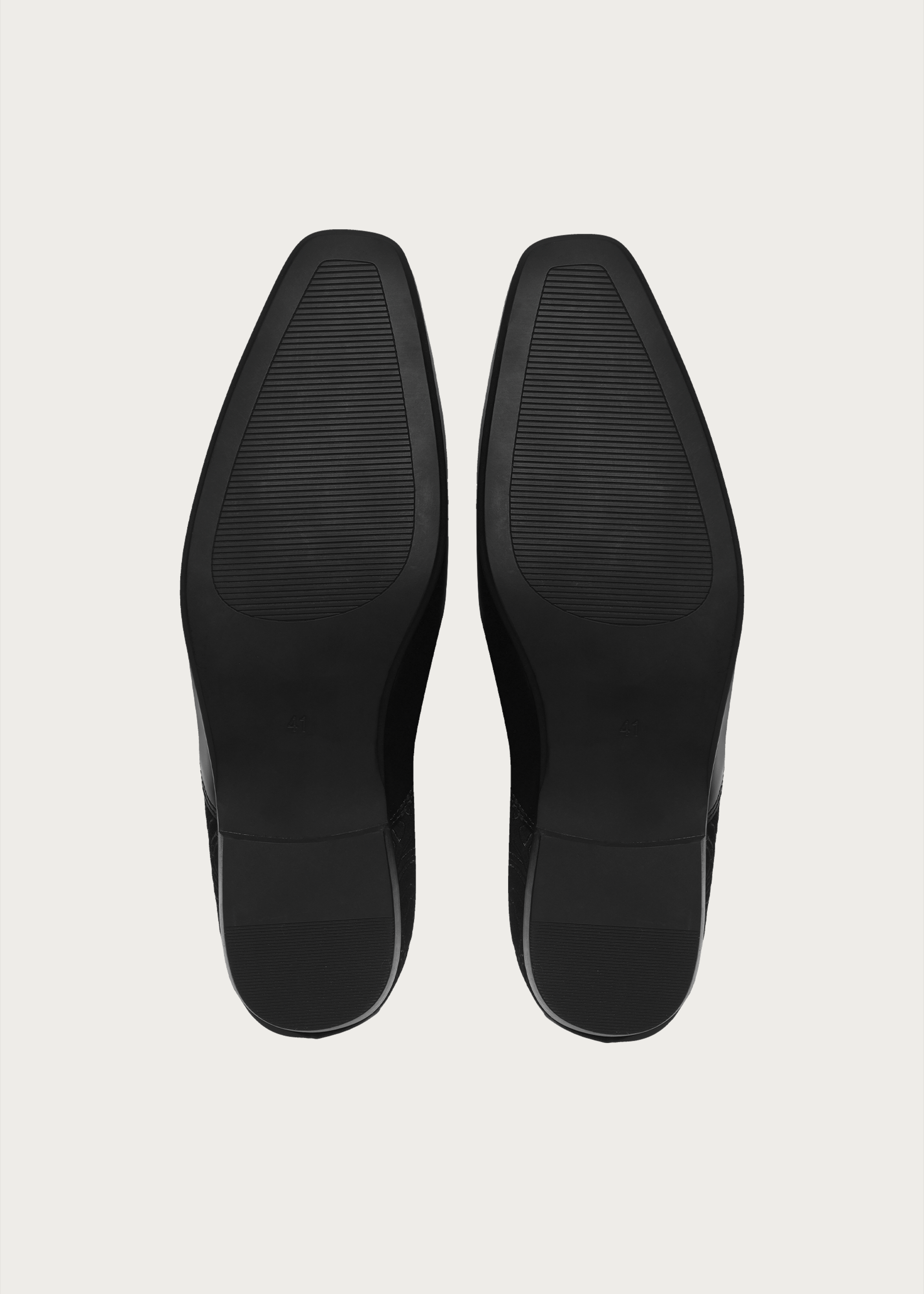 Mules Flower-patterned Pointed Black