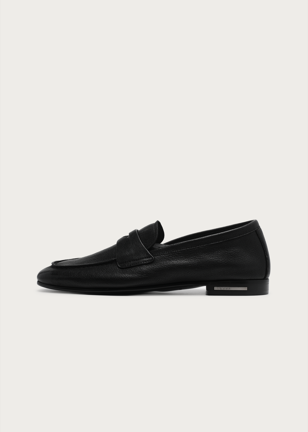 Dune Camel Leather Loafers Black