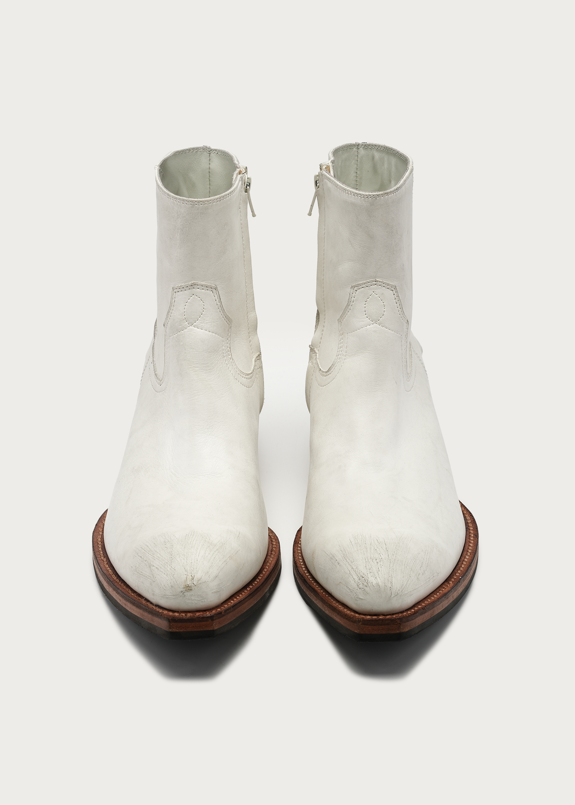 Distressed Leather Boots
