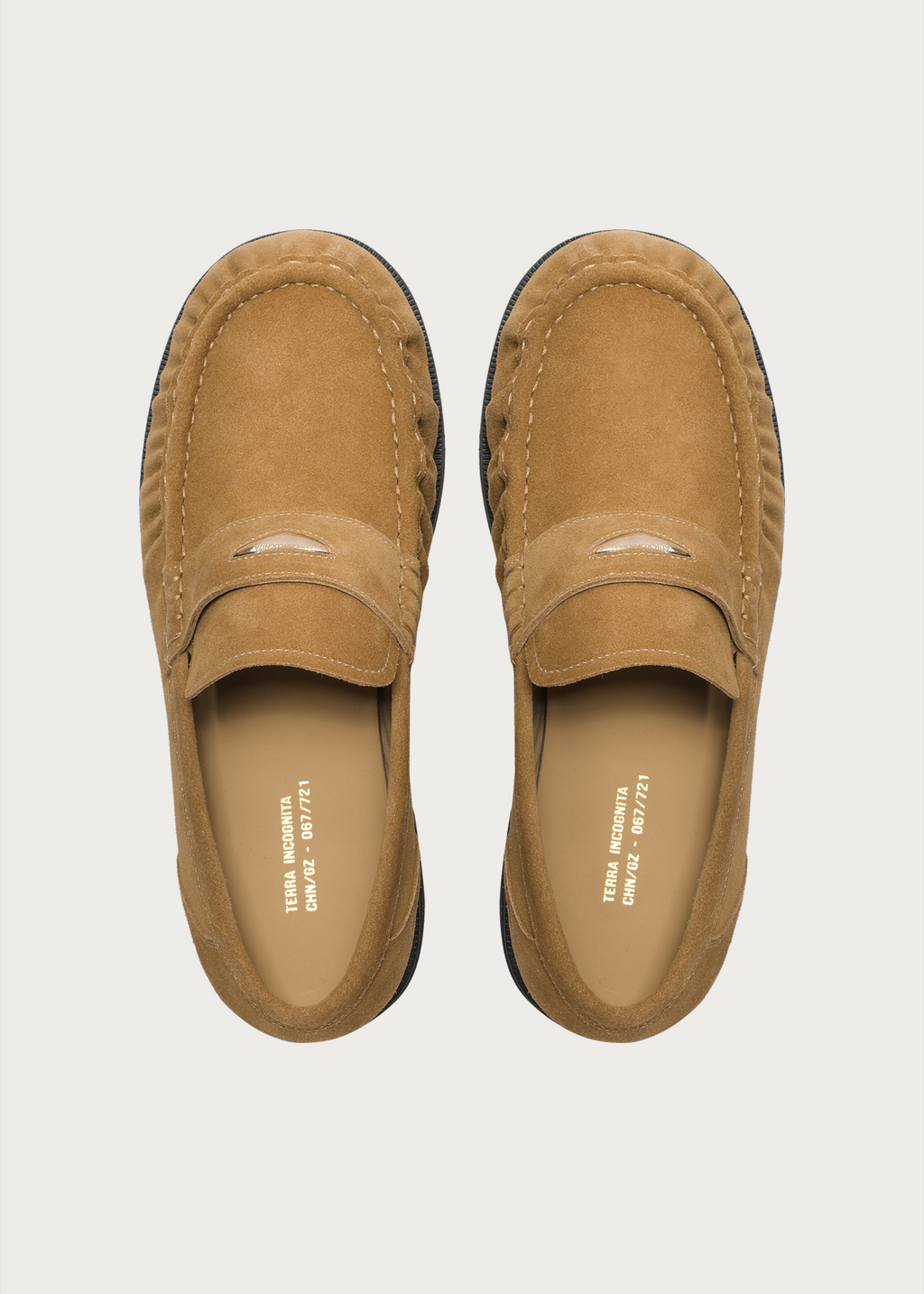 Suede Loafers Brown Khaki