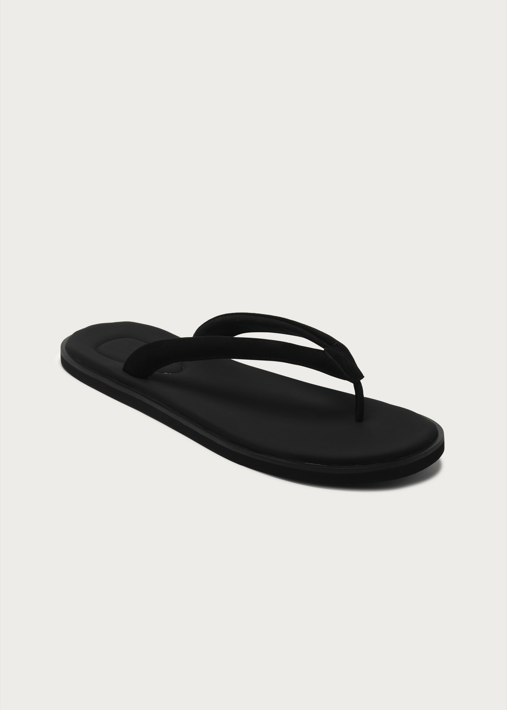 TerraHome Suede Flip-Flops Black
