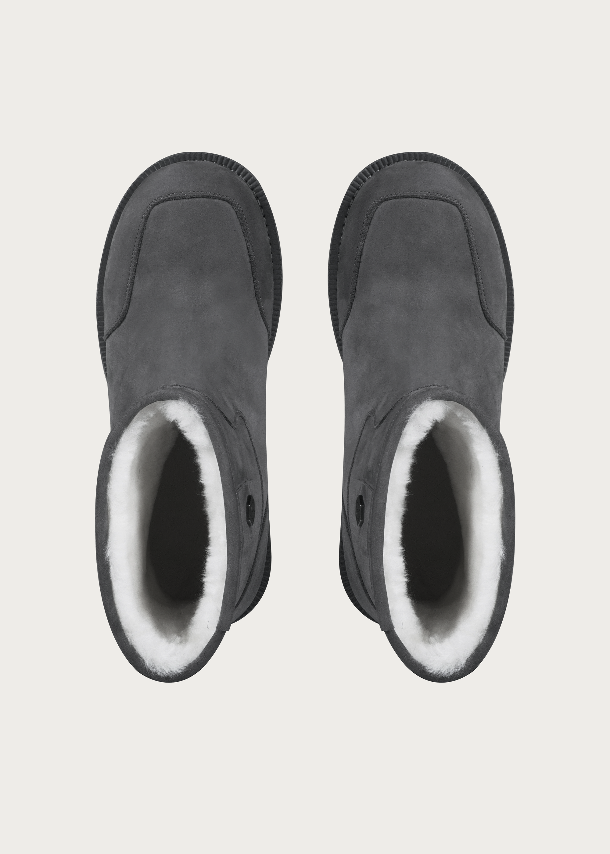 Snow boots Fleece Mid-top Misty gray