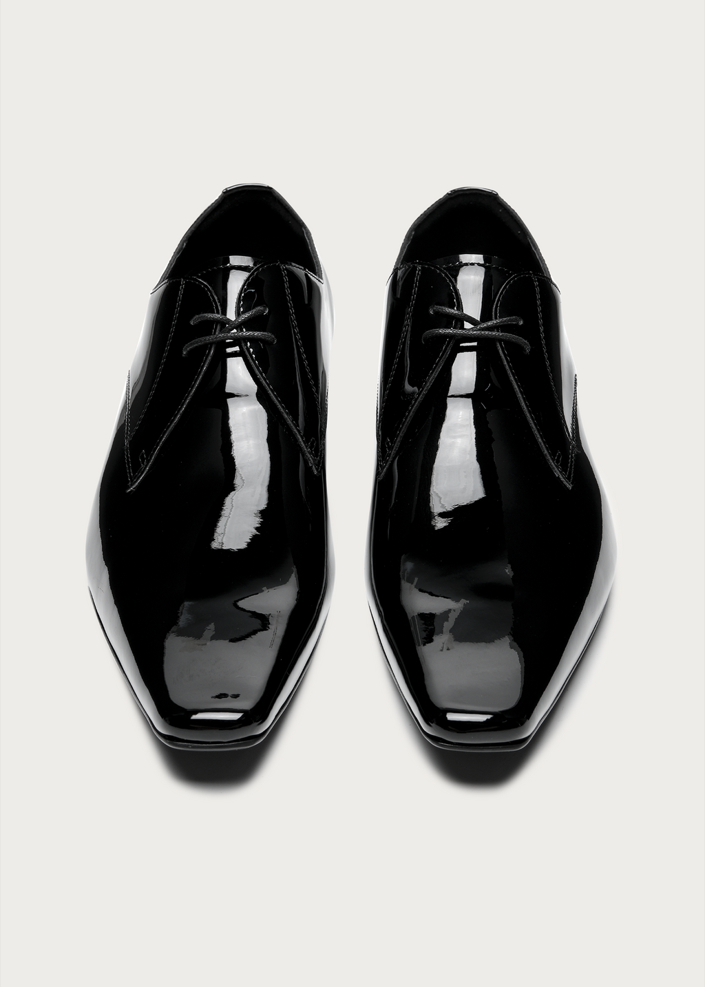 Veyl Chisel-Toe Patent Leather Derby Shoes