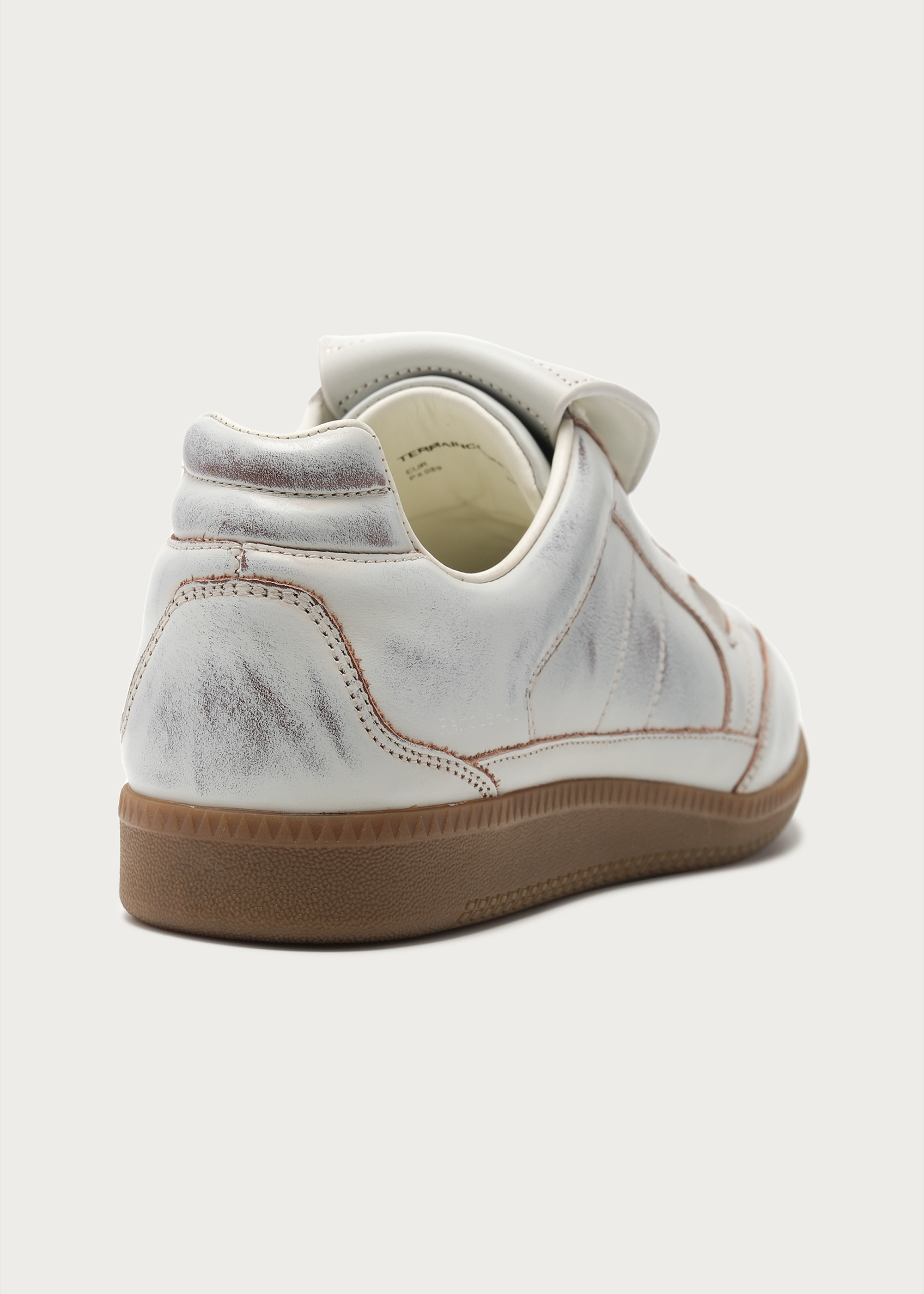 Ramble Sneakers Textured Distressed white