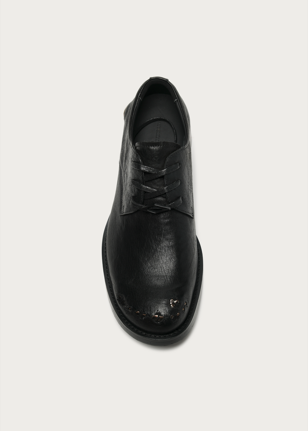 Arc Metal-Toe Derby Shoes Black