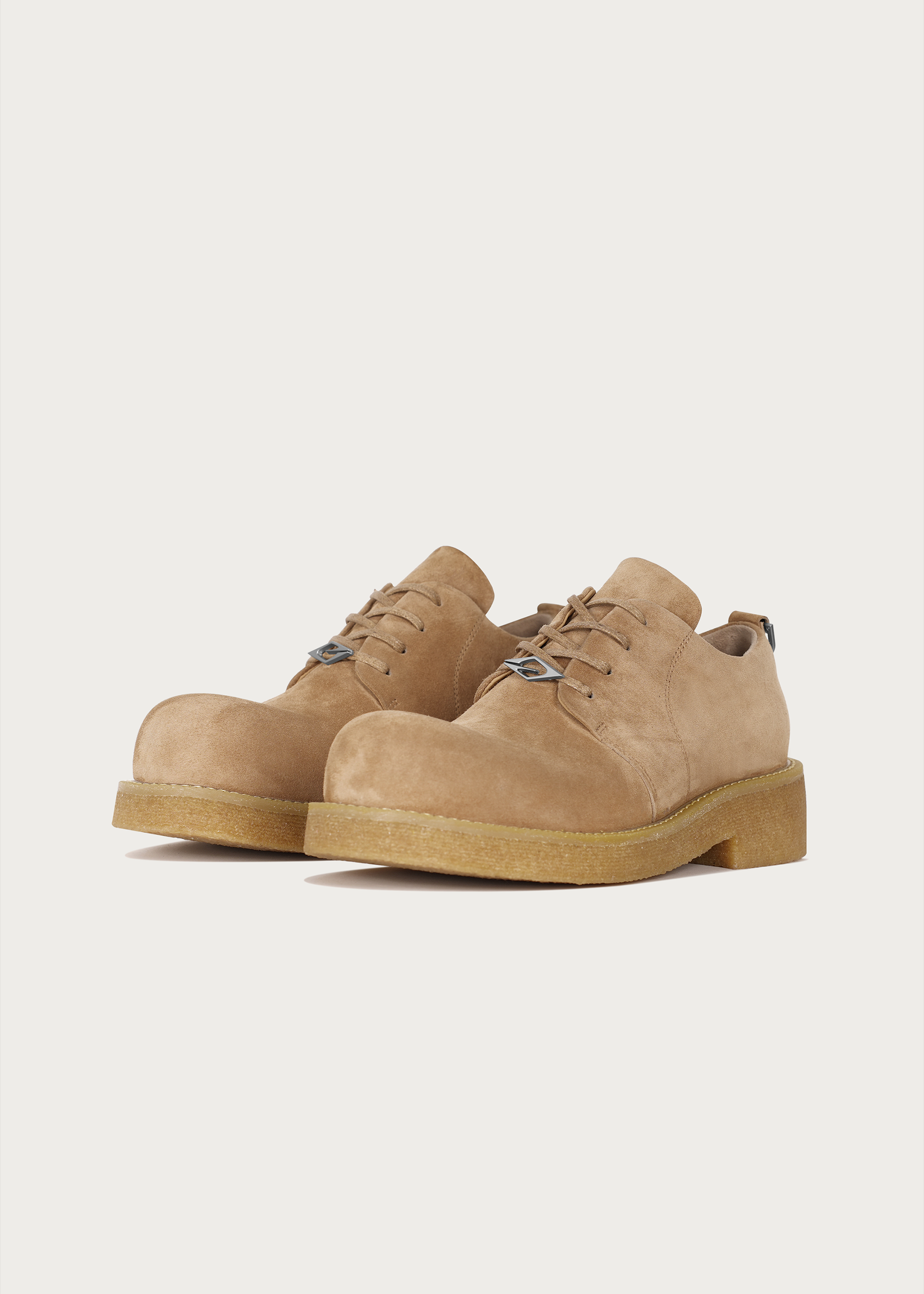 Derby shoes Sheepskin Khaki