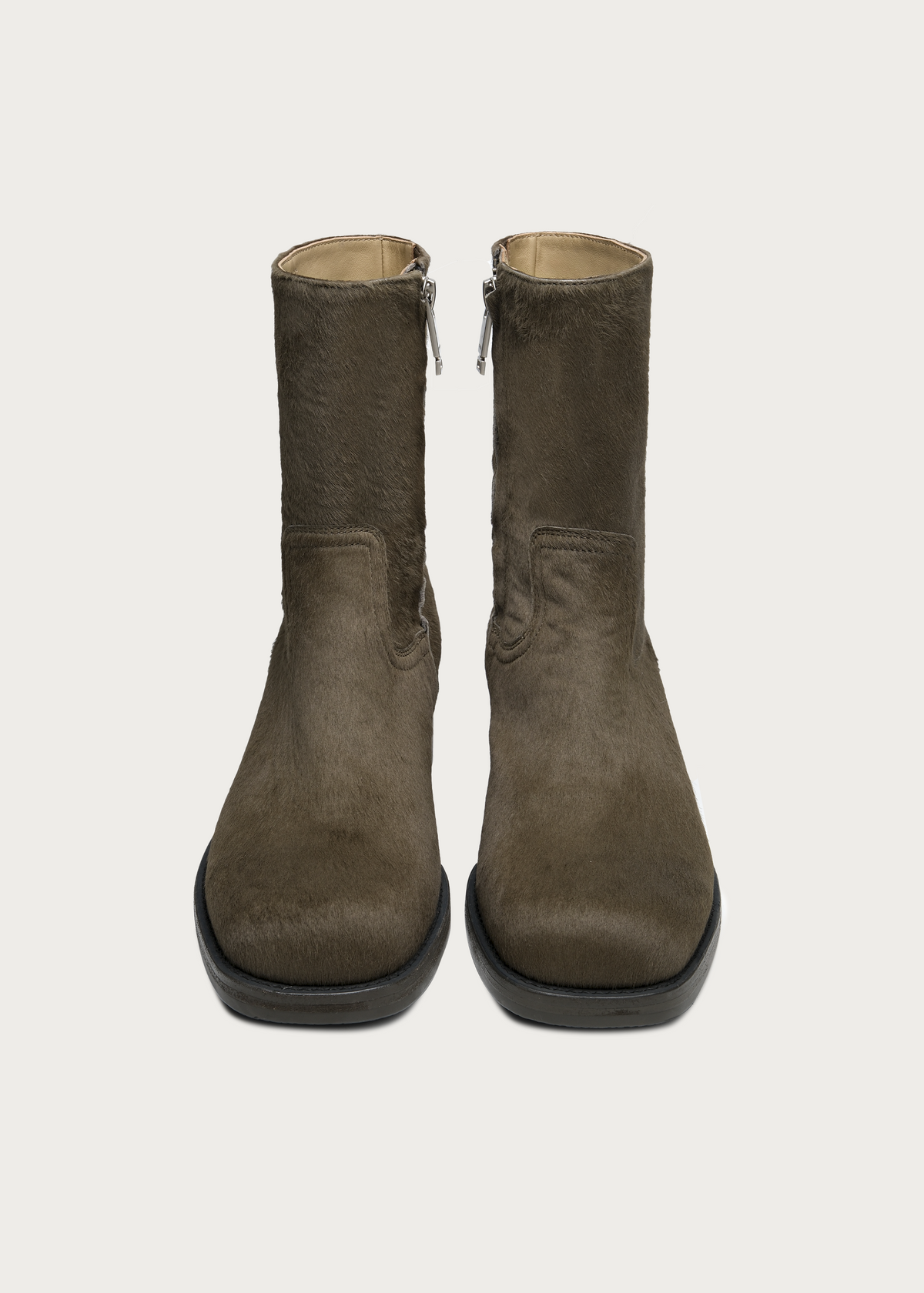 Vaelen Calfhair Boots Dark Green