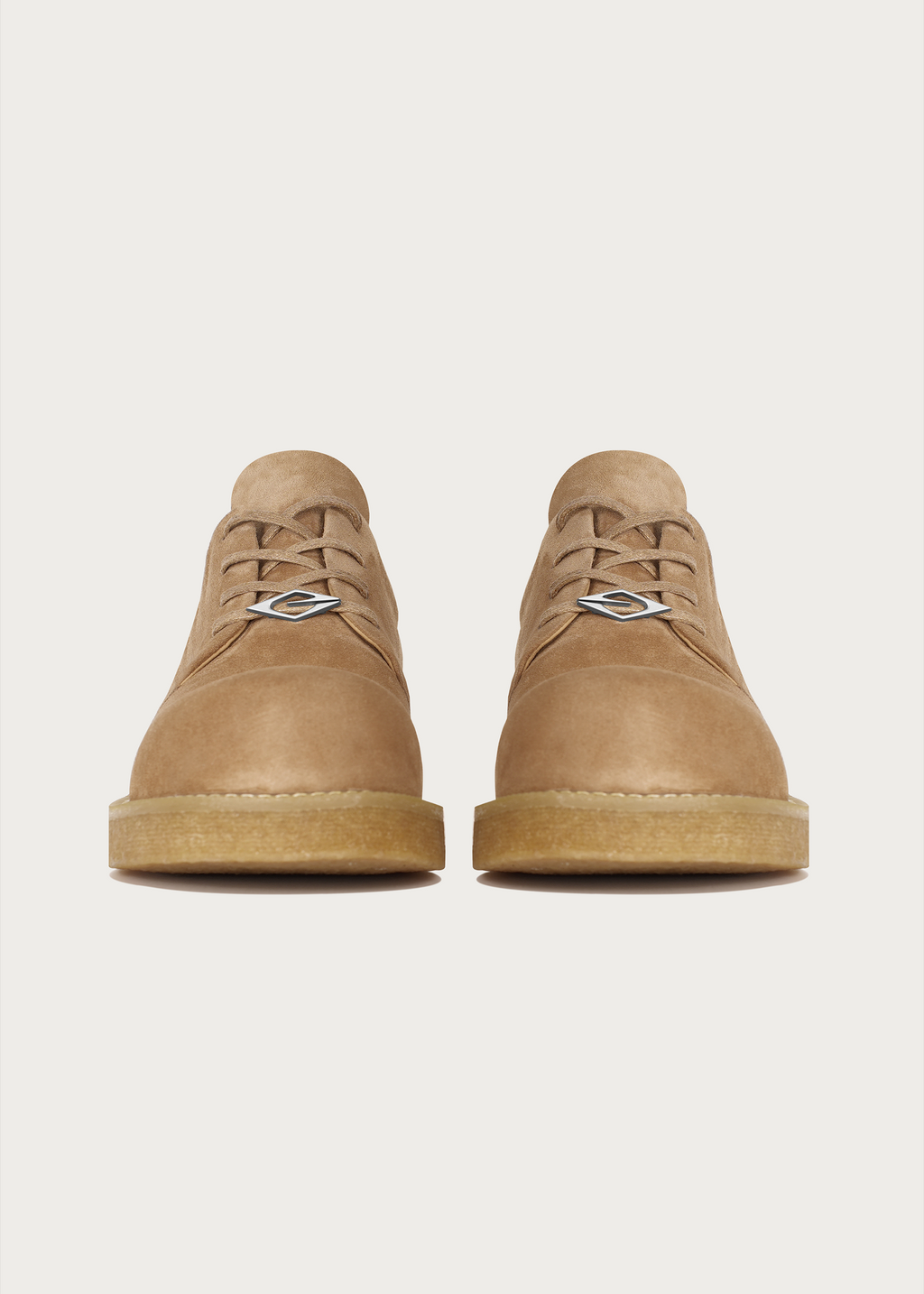 Sheepskin Derby Shoes Khaki