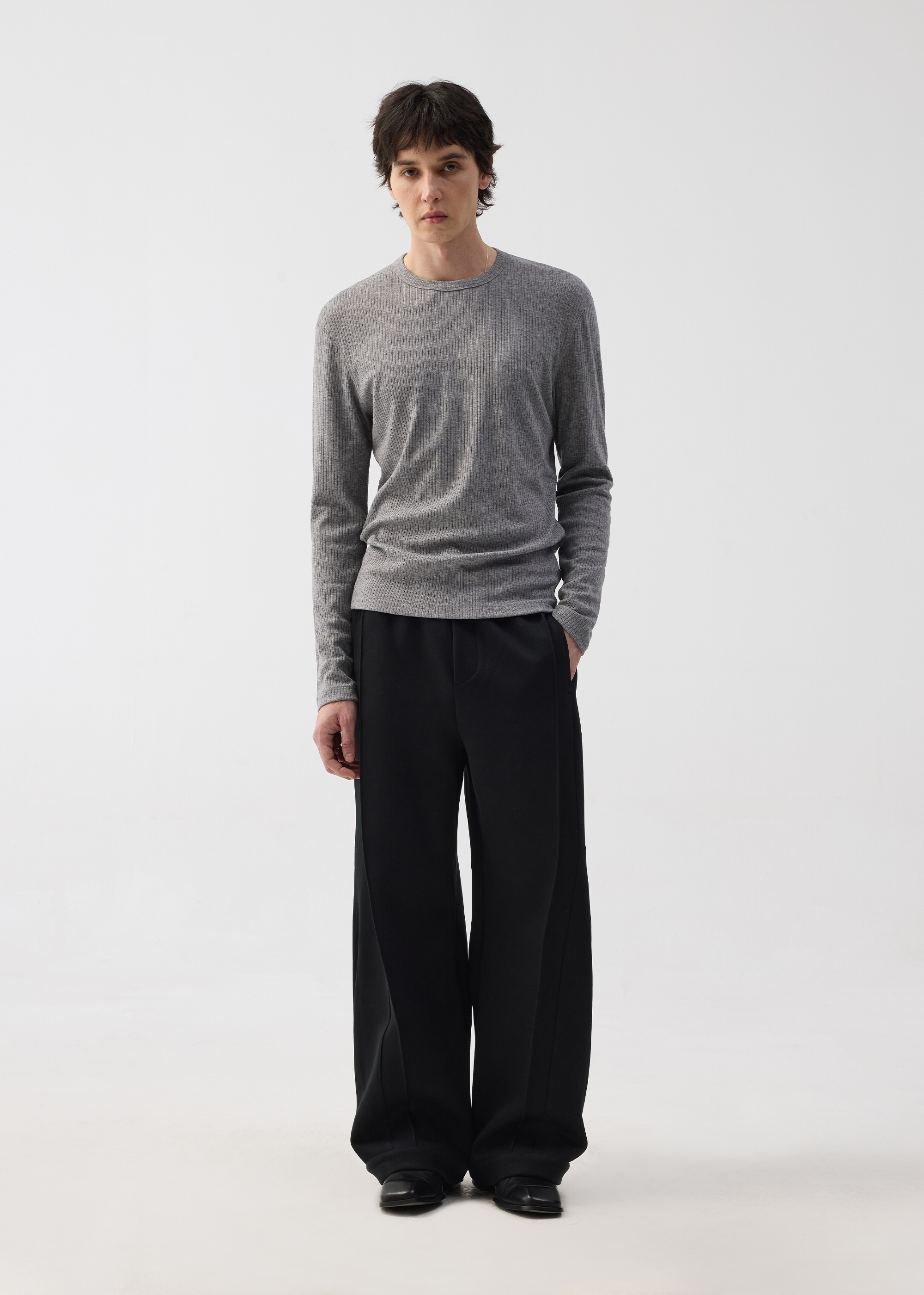 3D-Cut Casual Sweatpants Grey