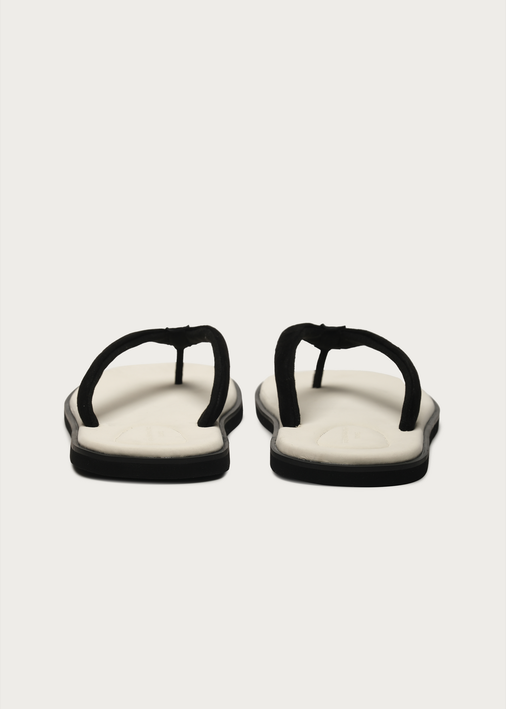 TerraHome Suede Flip-Flops White