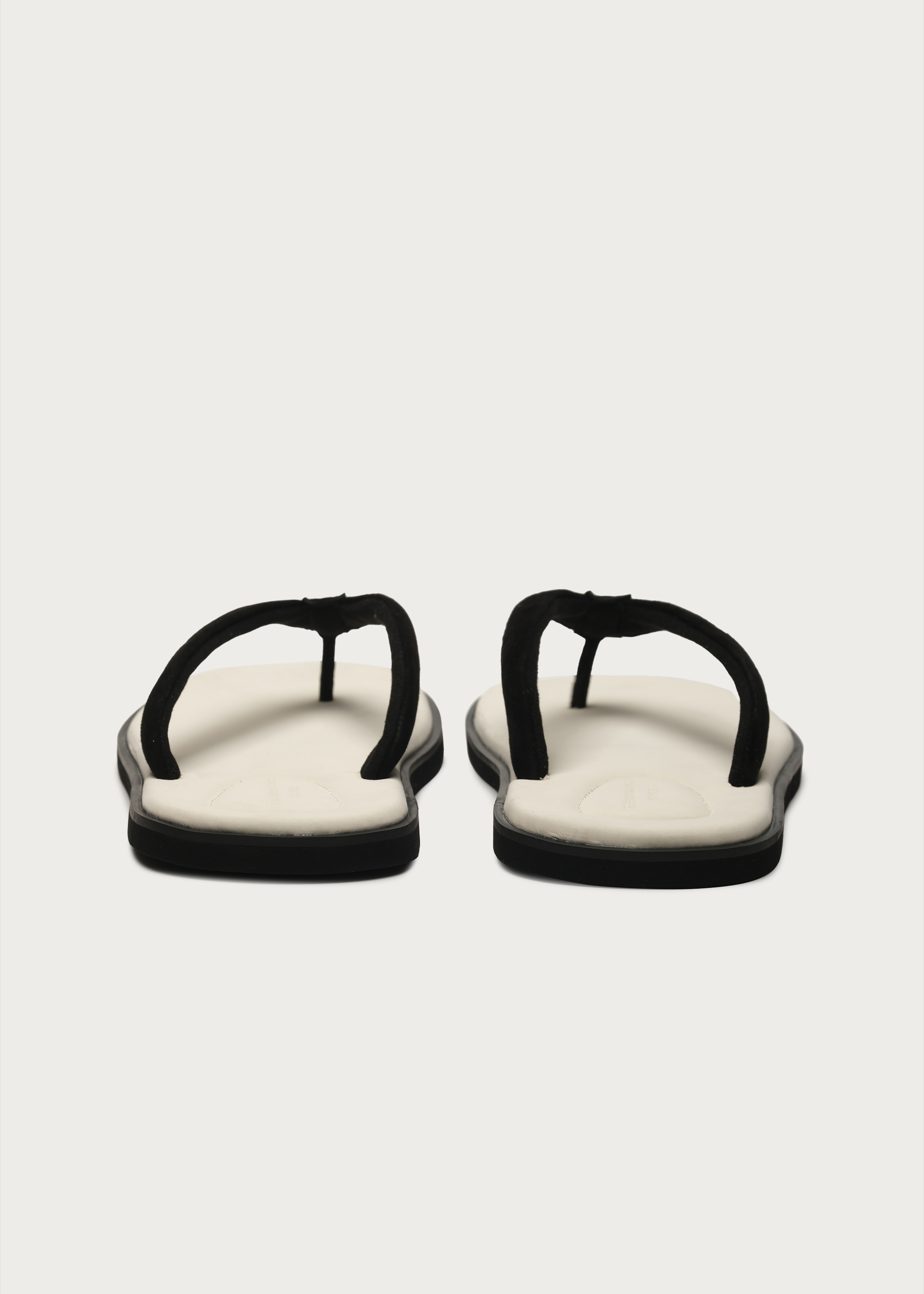TerraHome Suede Flip-Flops White