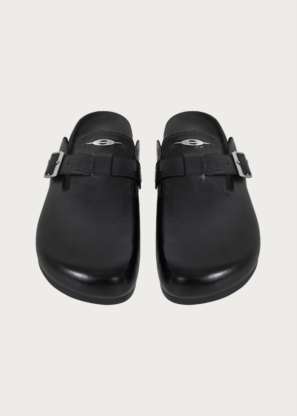Horsehide Clogs Black