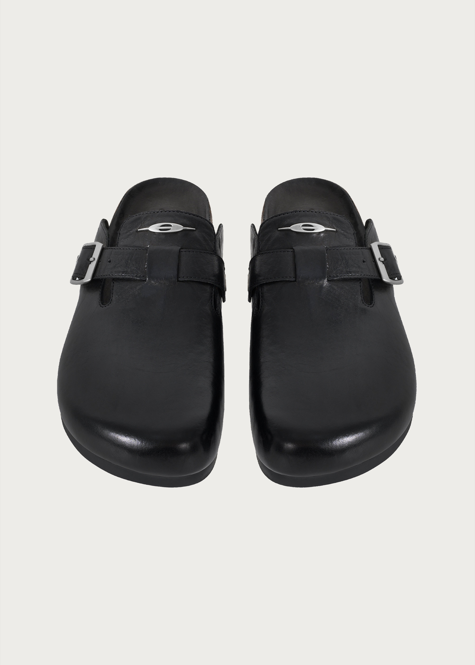 Horsehide Clogs Black