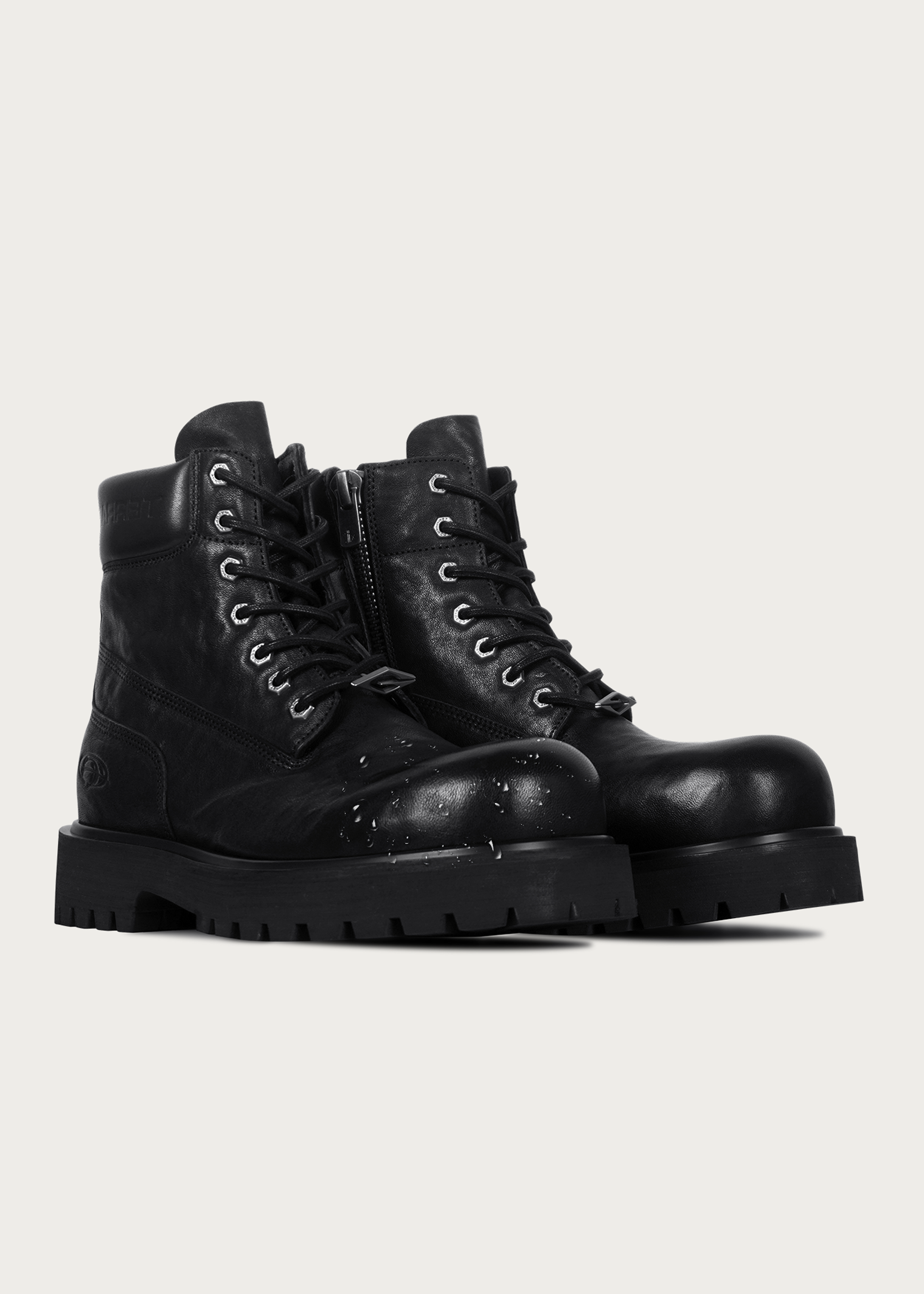 Workwear horsehide boots Black