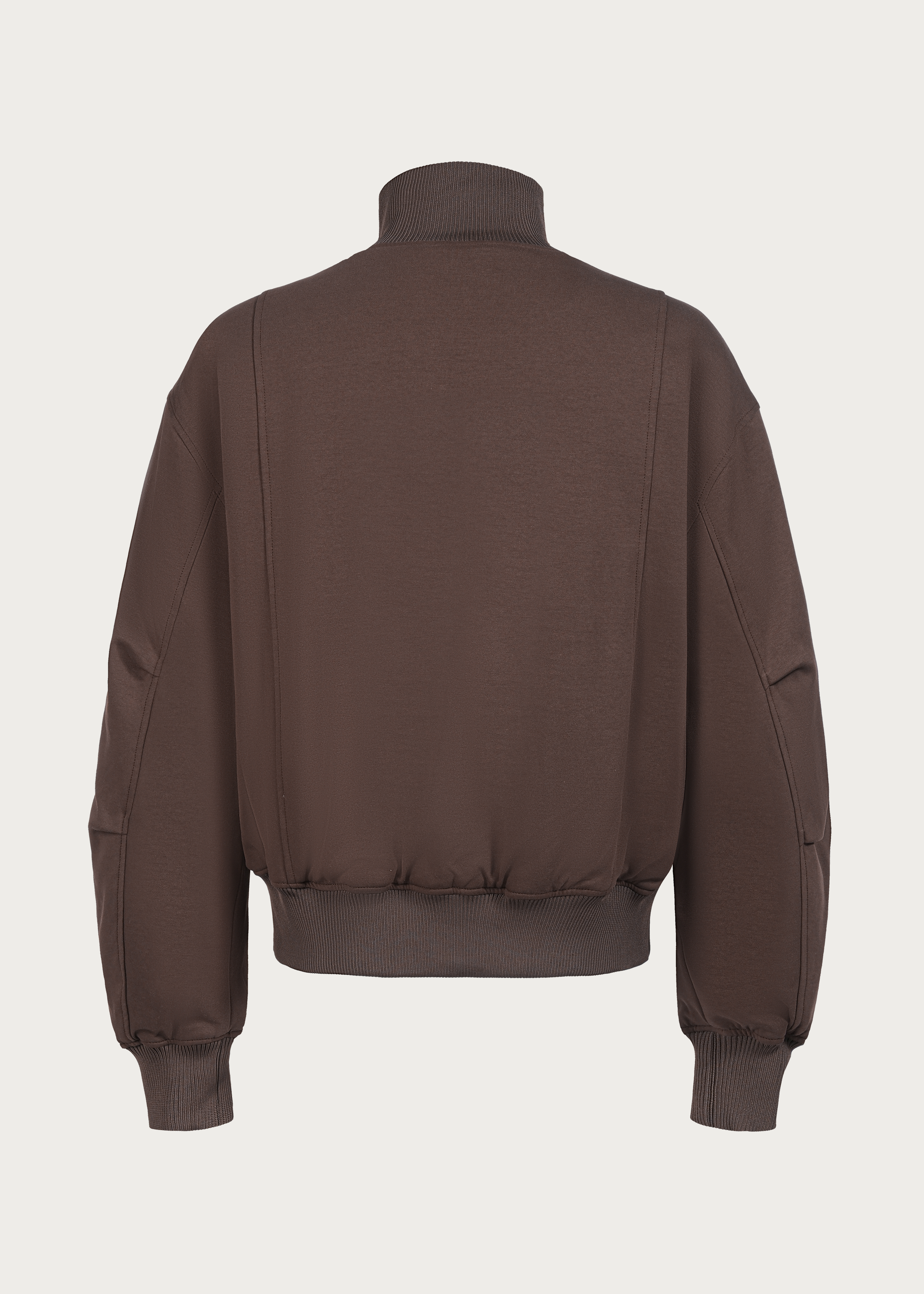 Down Jacket 90 White-Duck-Down Stand-Collar Brown