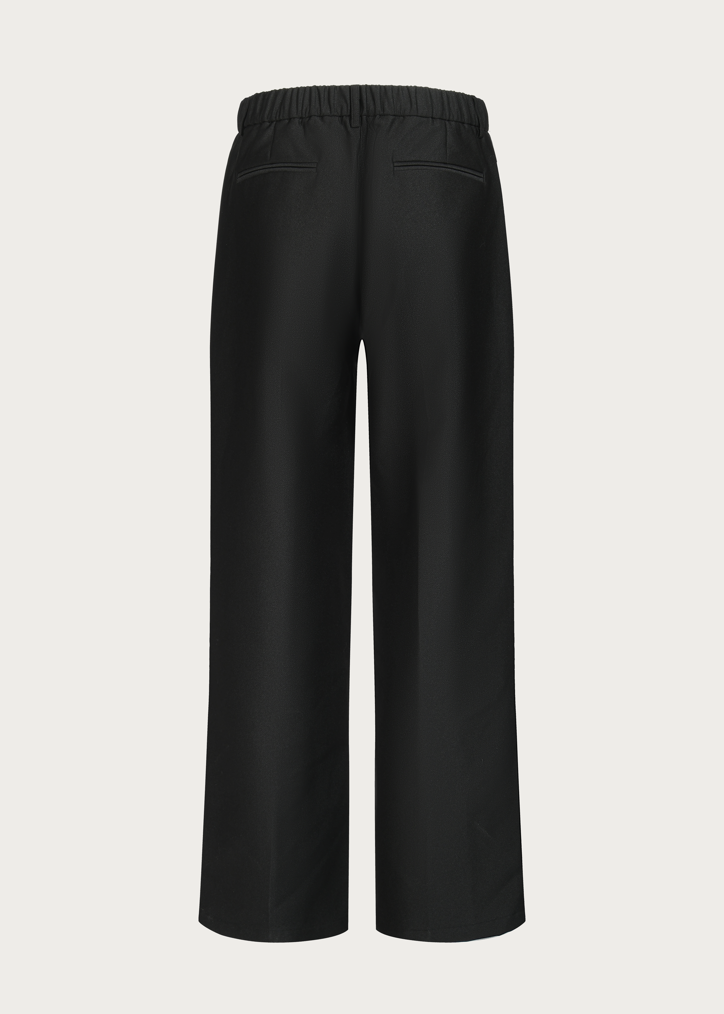 Three-Dimensional Cutting Rope-decorated Straight-leg Trousers