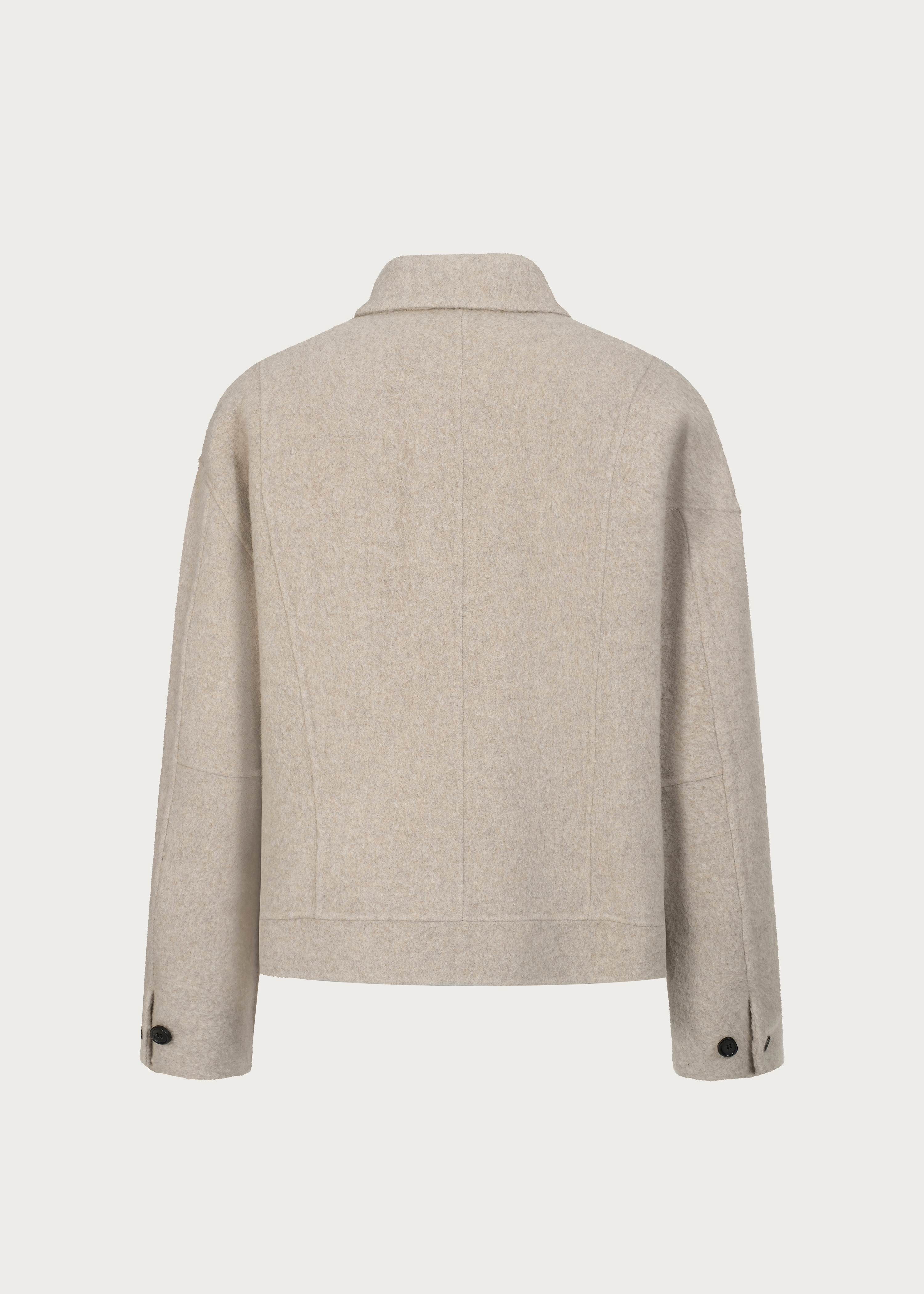 100% Wool Double-sided woolen Jacket Coat Apricot